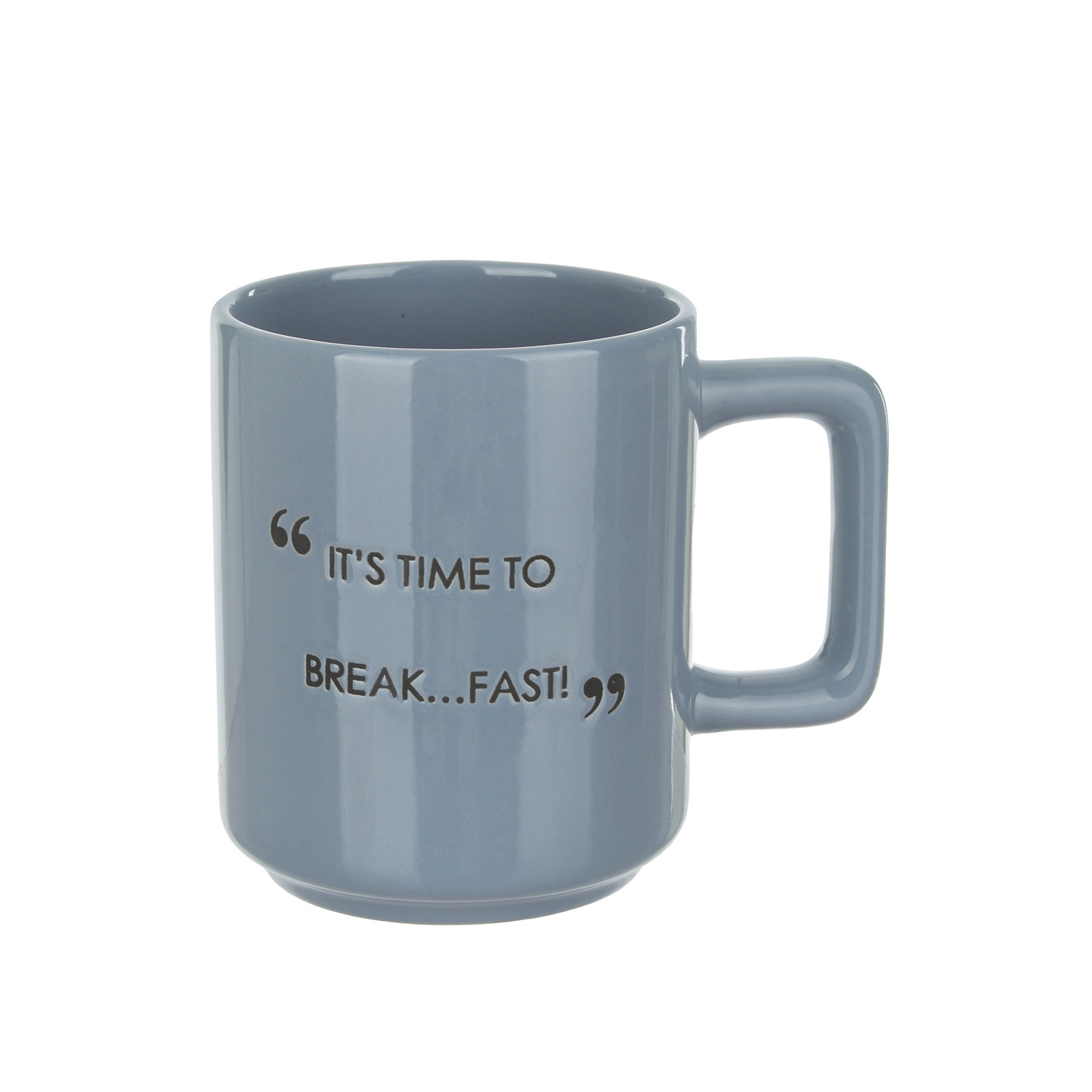 Tazza mug blu 320 ml con scritta Quotes