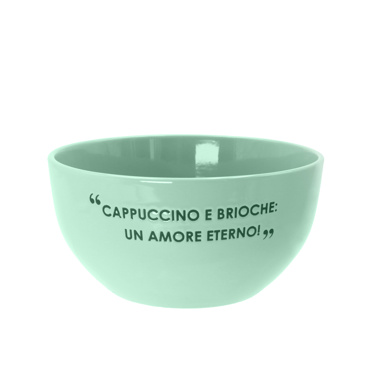 Ciotola 14 cm scritta Quotes verde