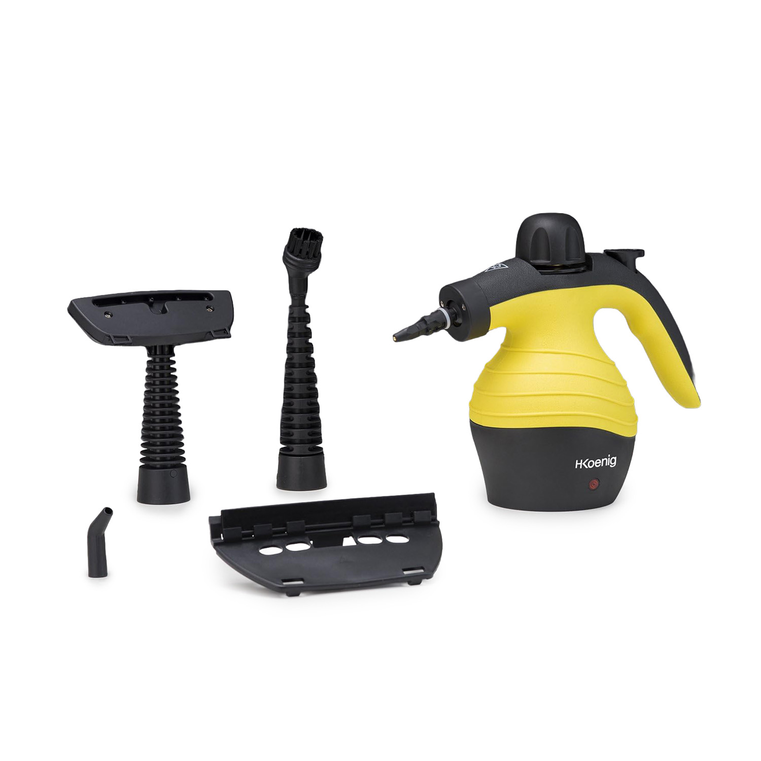 Pulitore a vapore portatile giallo e nero H.Koenig