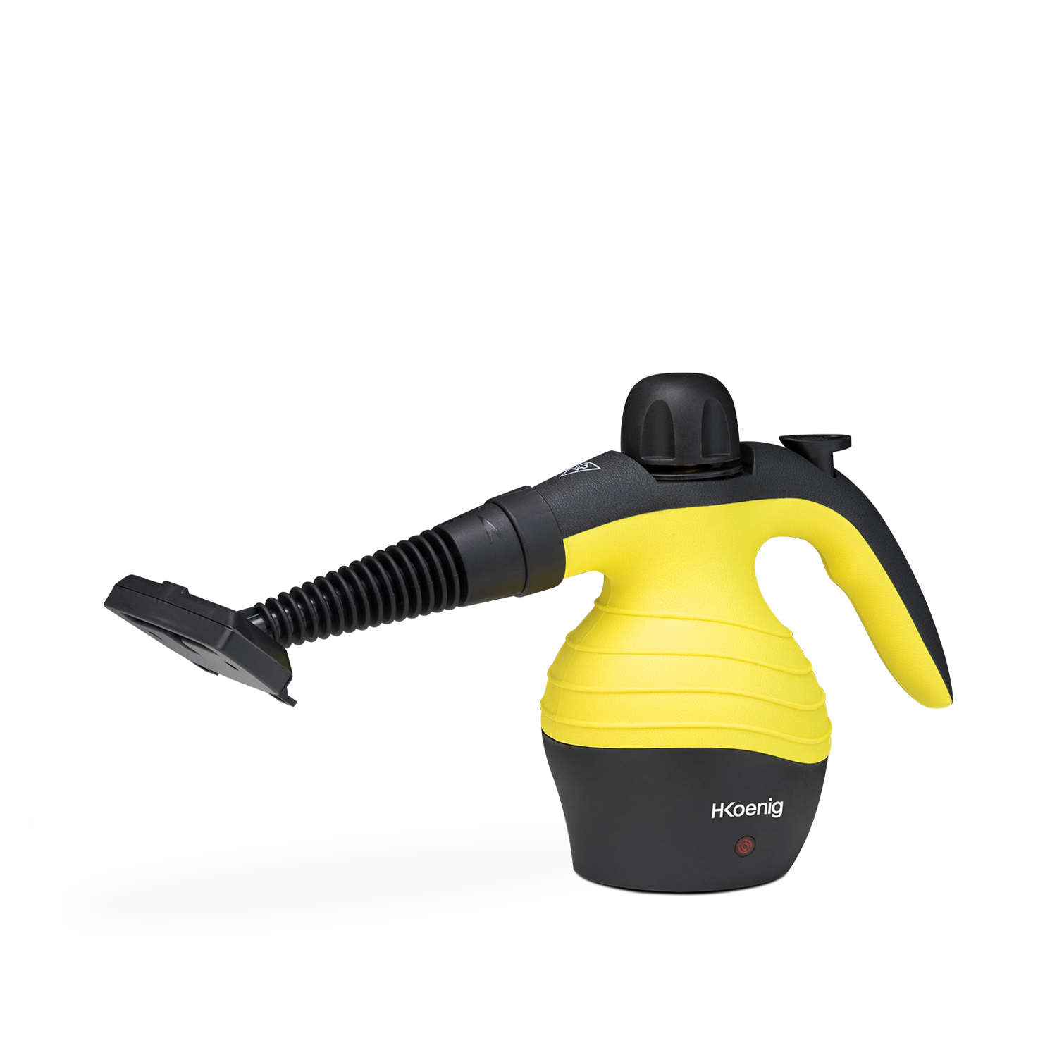 Pulitore a vapore portatile giallo e nero H.Koenig
