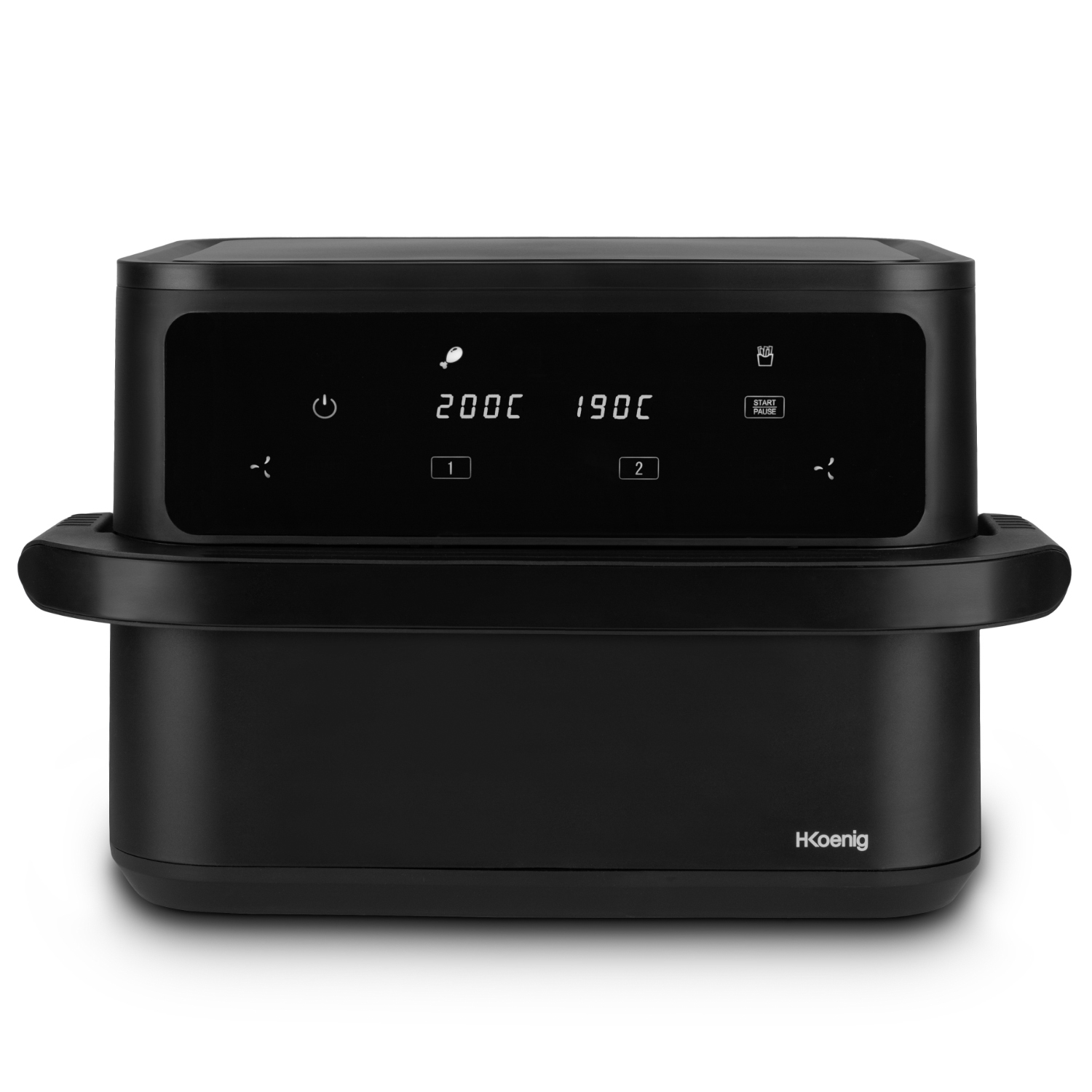 Friggitrice ad aria doppio cestello 10 L 2400 W H.Koenig