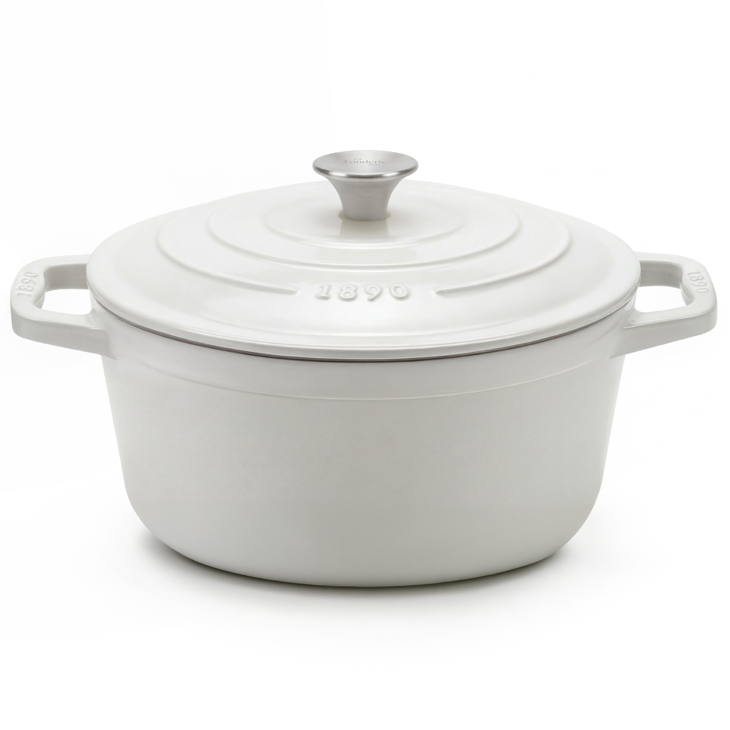 Casseruola in ghisa beige 25 cm La Fonderie
