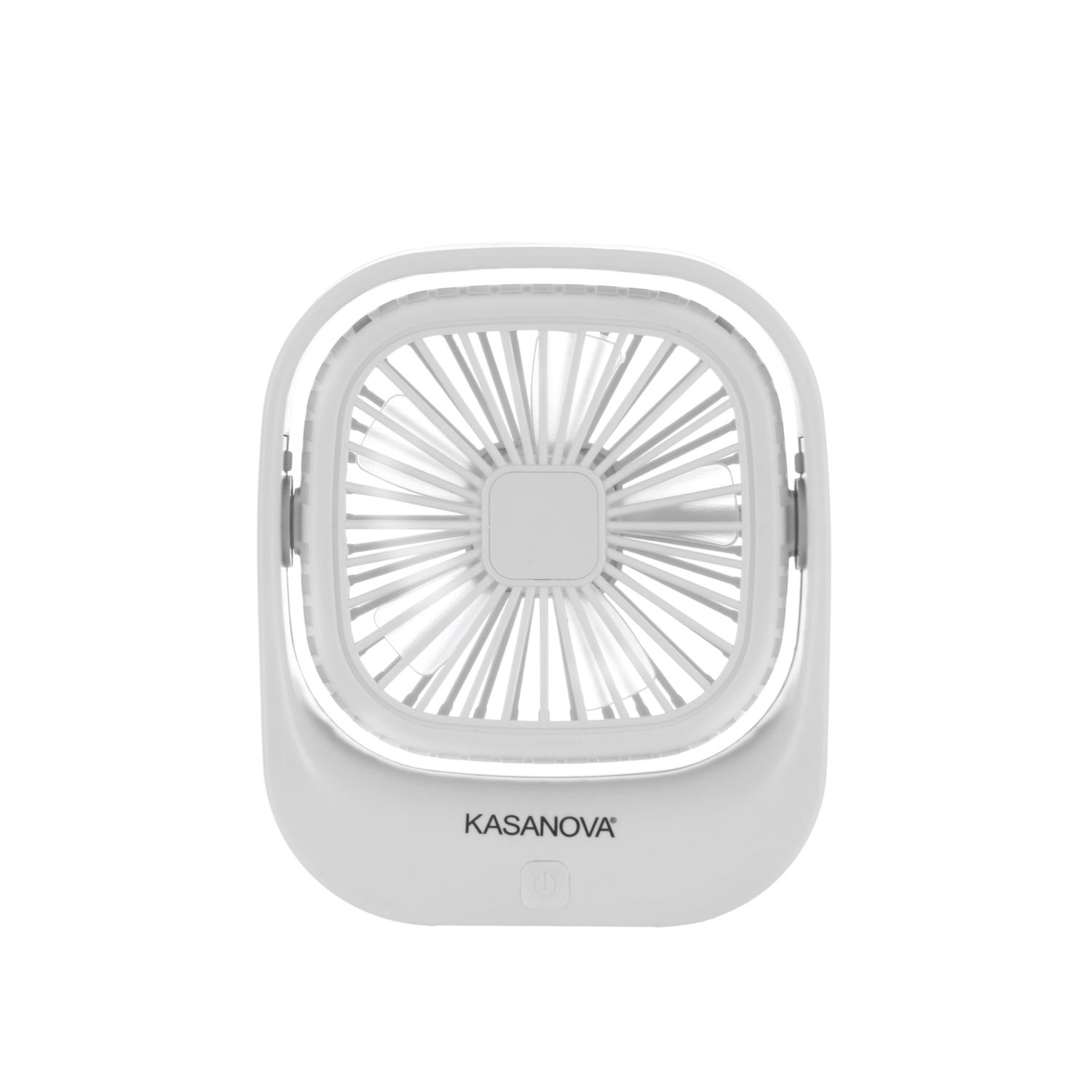 Miniventilatore da tavolo bianco ricaricabile