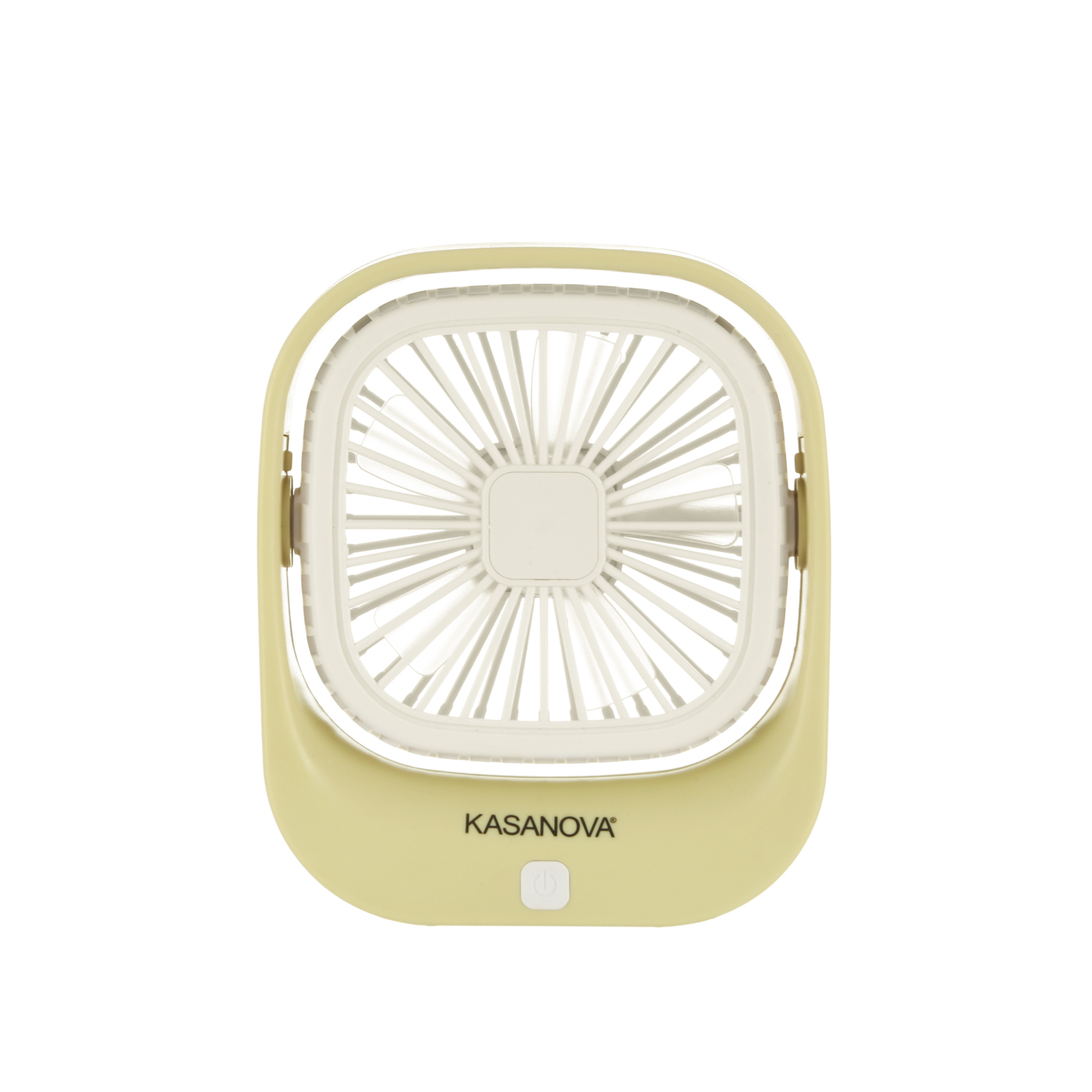 Miniventilatore da tavolo giallo ricaricabile