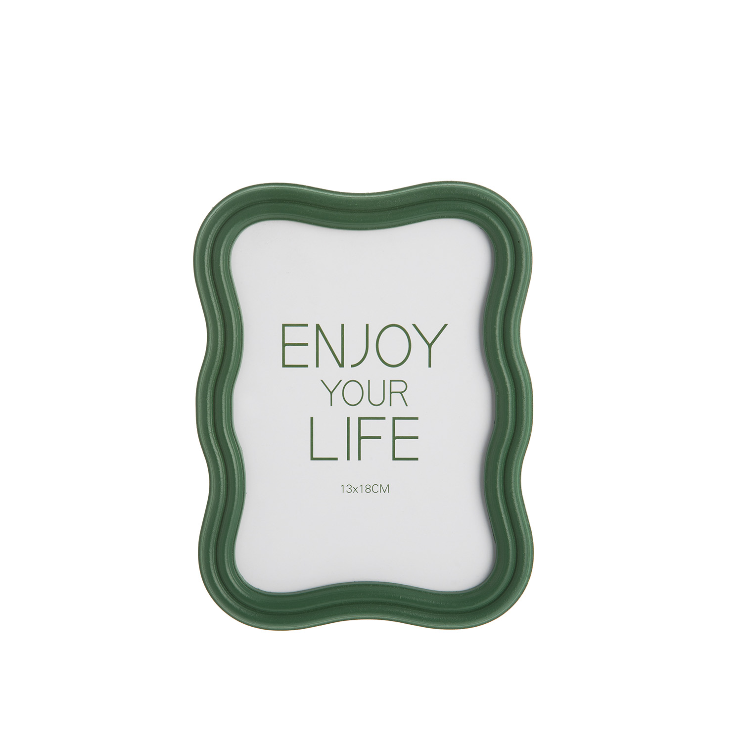 Portafoto 13x18 cm ondulato Enjoy Life verde