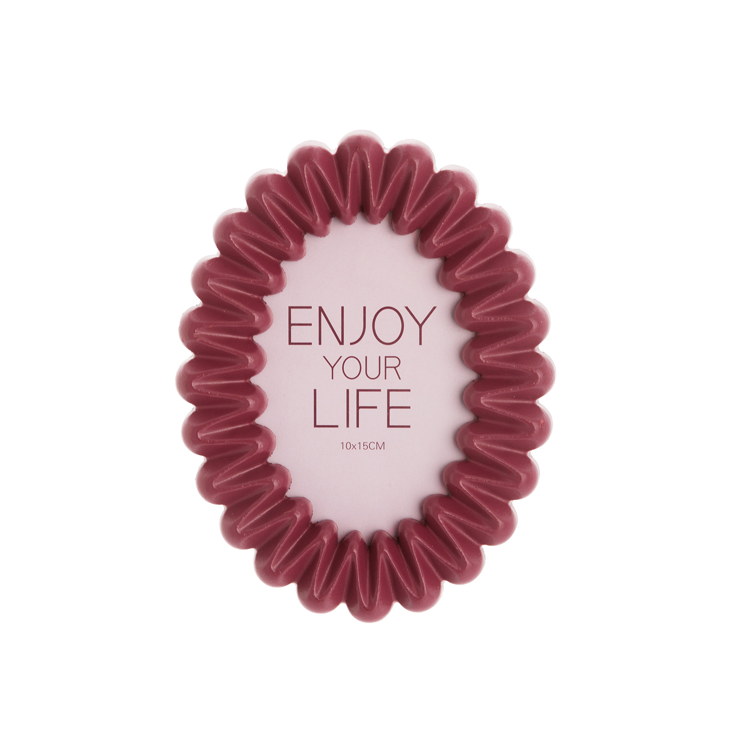 Portafoto 10x15 cm ovale Enjoy Life rosso