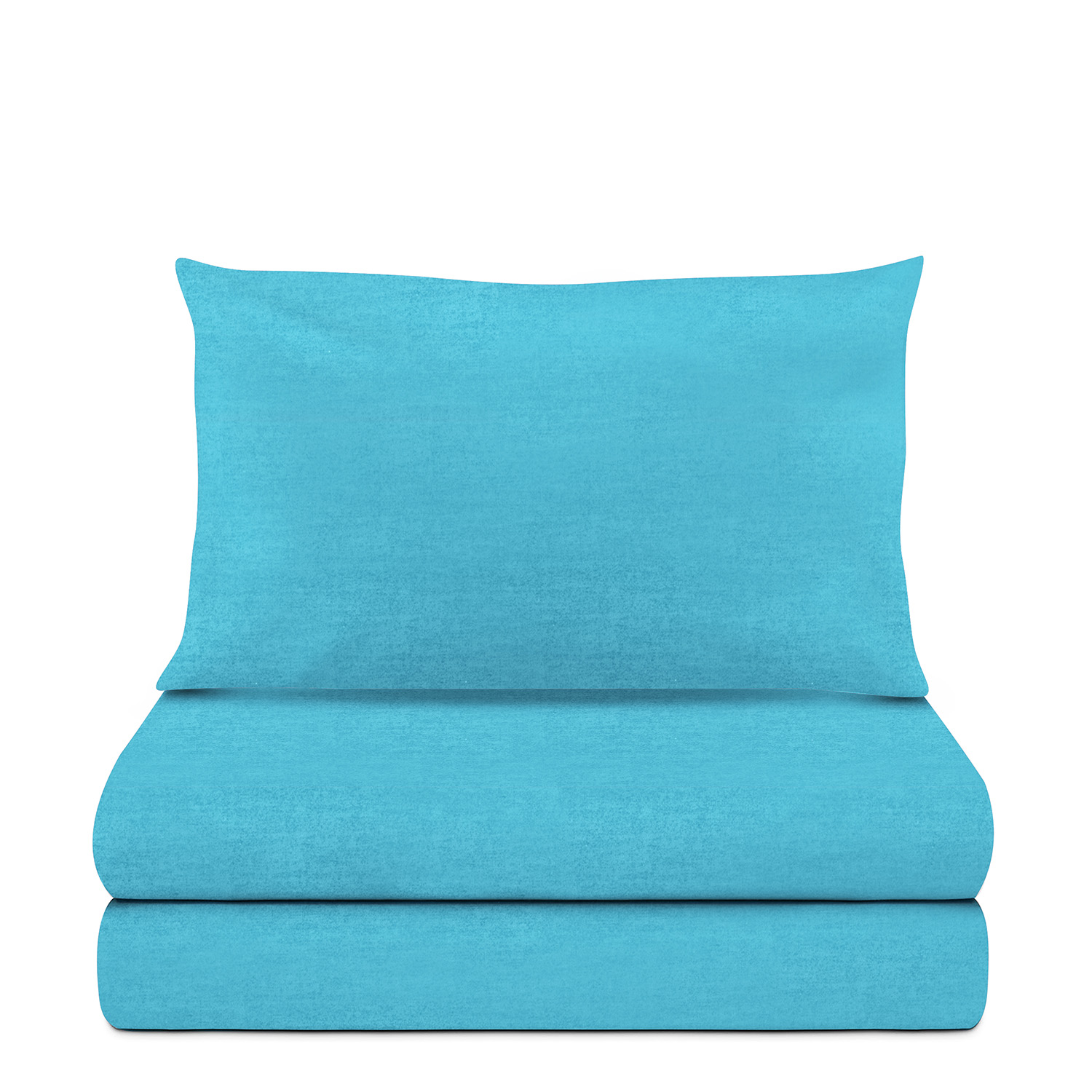 Completo letto 1 piazza e mezza melange azzurro
