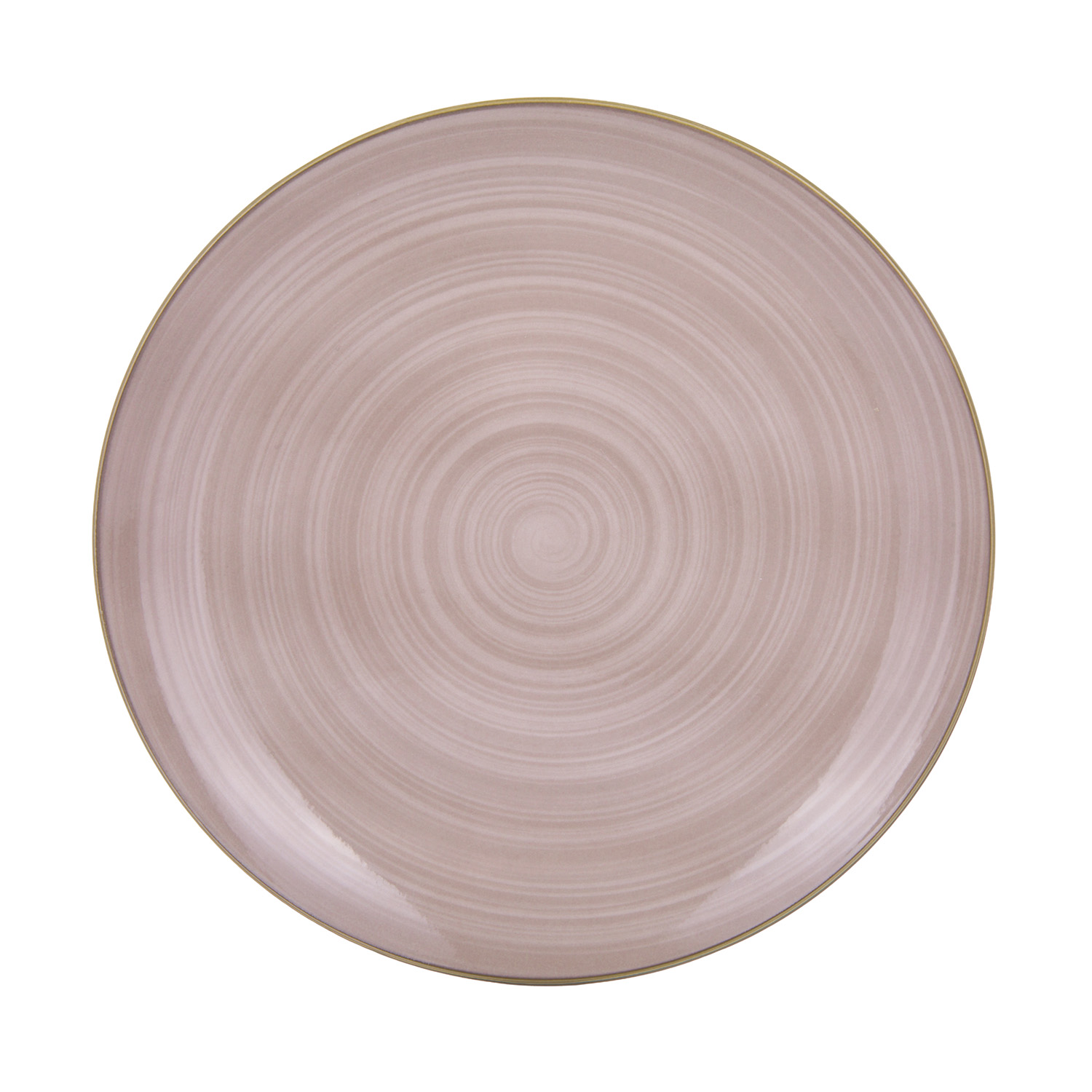 Piatto piano porcellana marrone 26,7 cm Petali