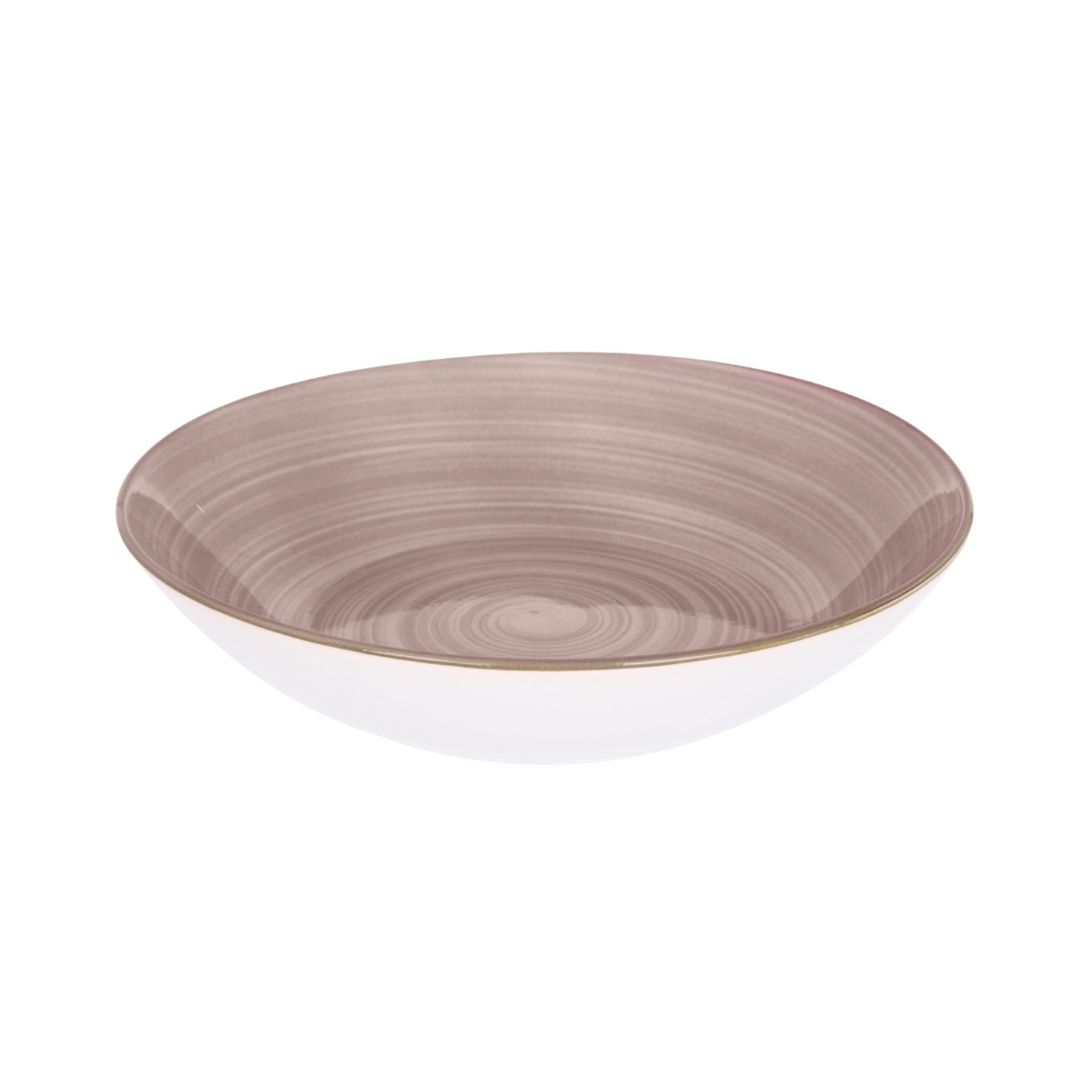 Piatto fondo porcellana marrone 20,2 cm Petali