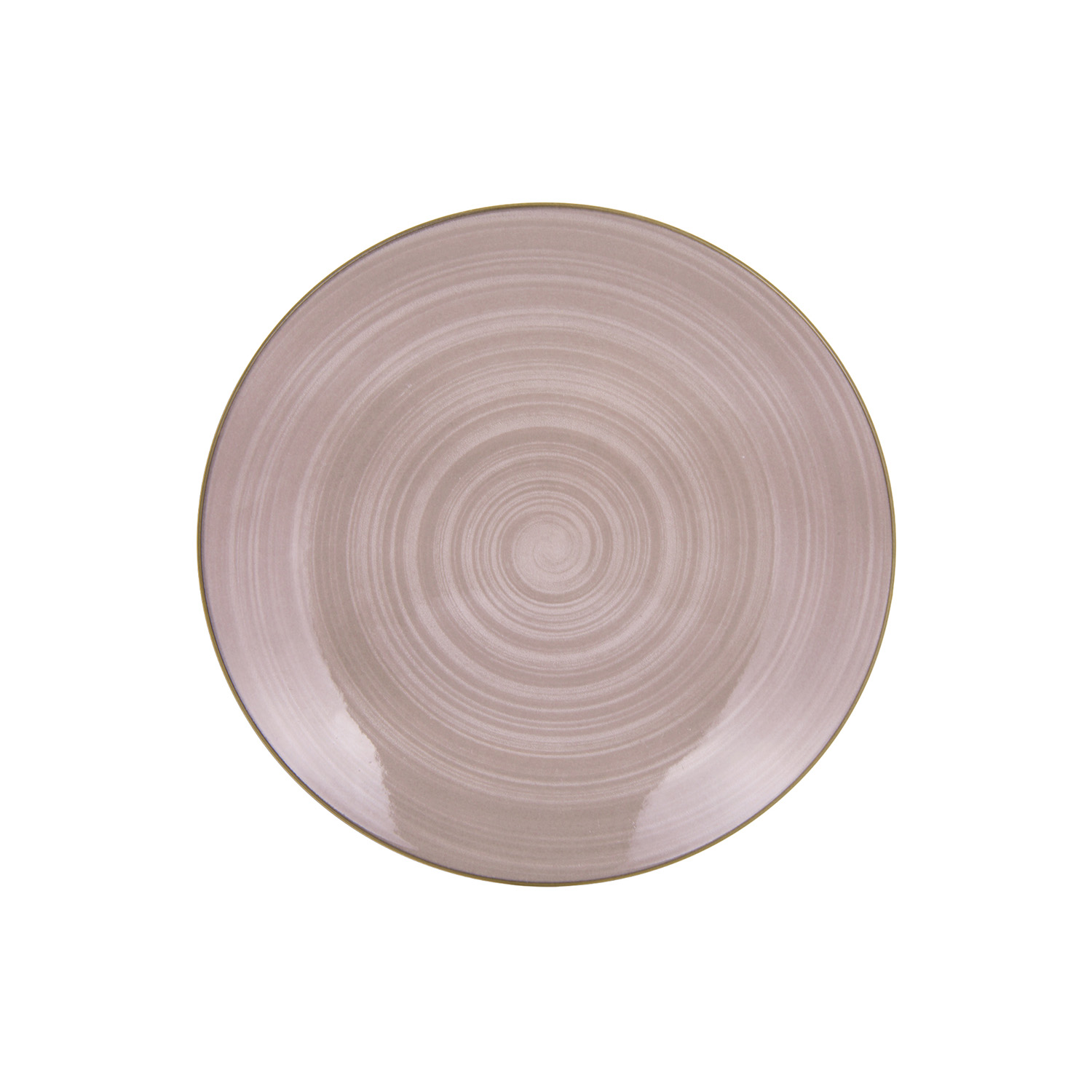 Piatto frutta porcellana marrone 19,3 cm Petali