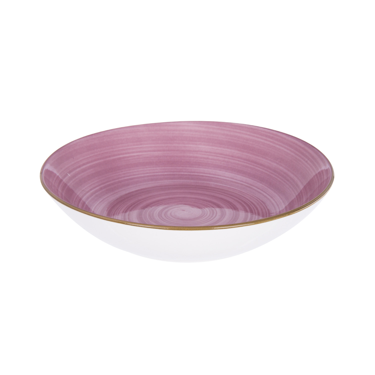 Piatto fondo porcellana viola 20,2 cm Petali