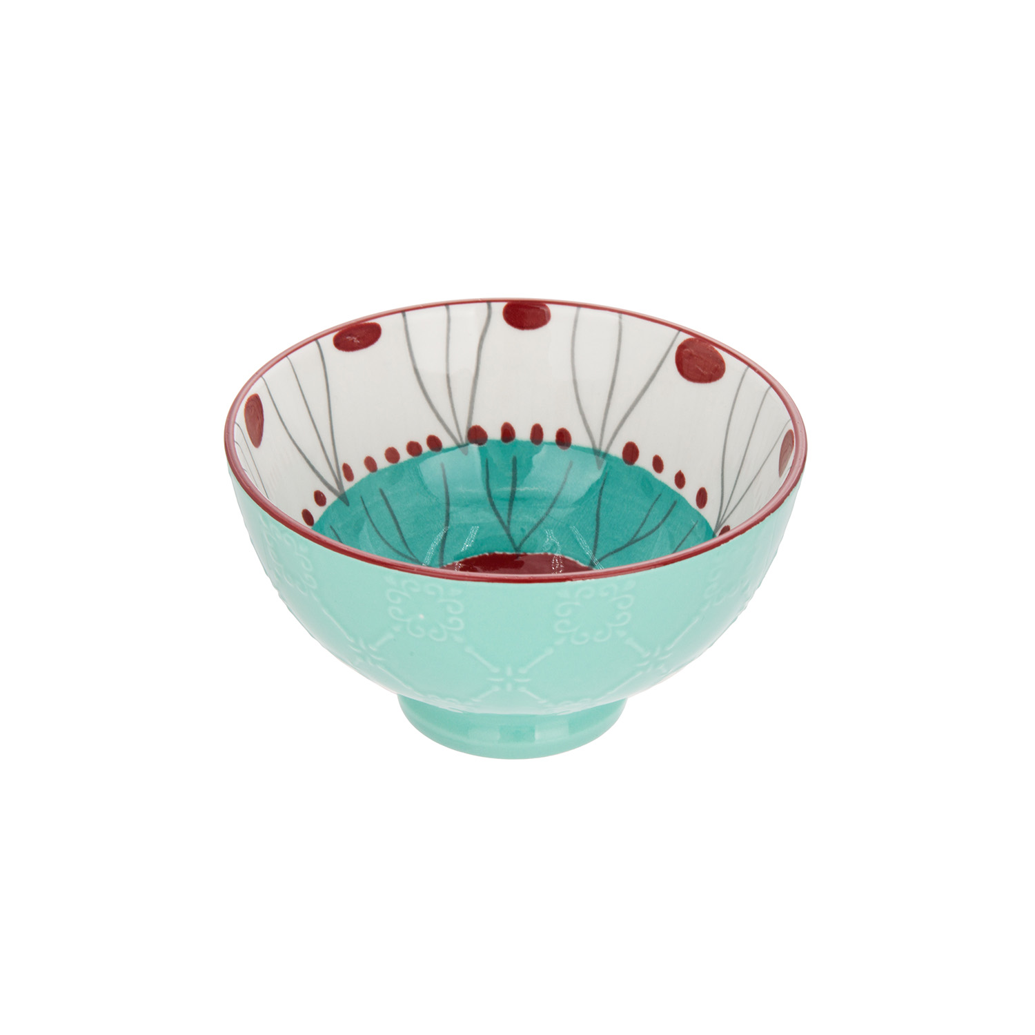 Ciotola decoro celeste stoneware 11 cm Tages