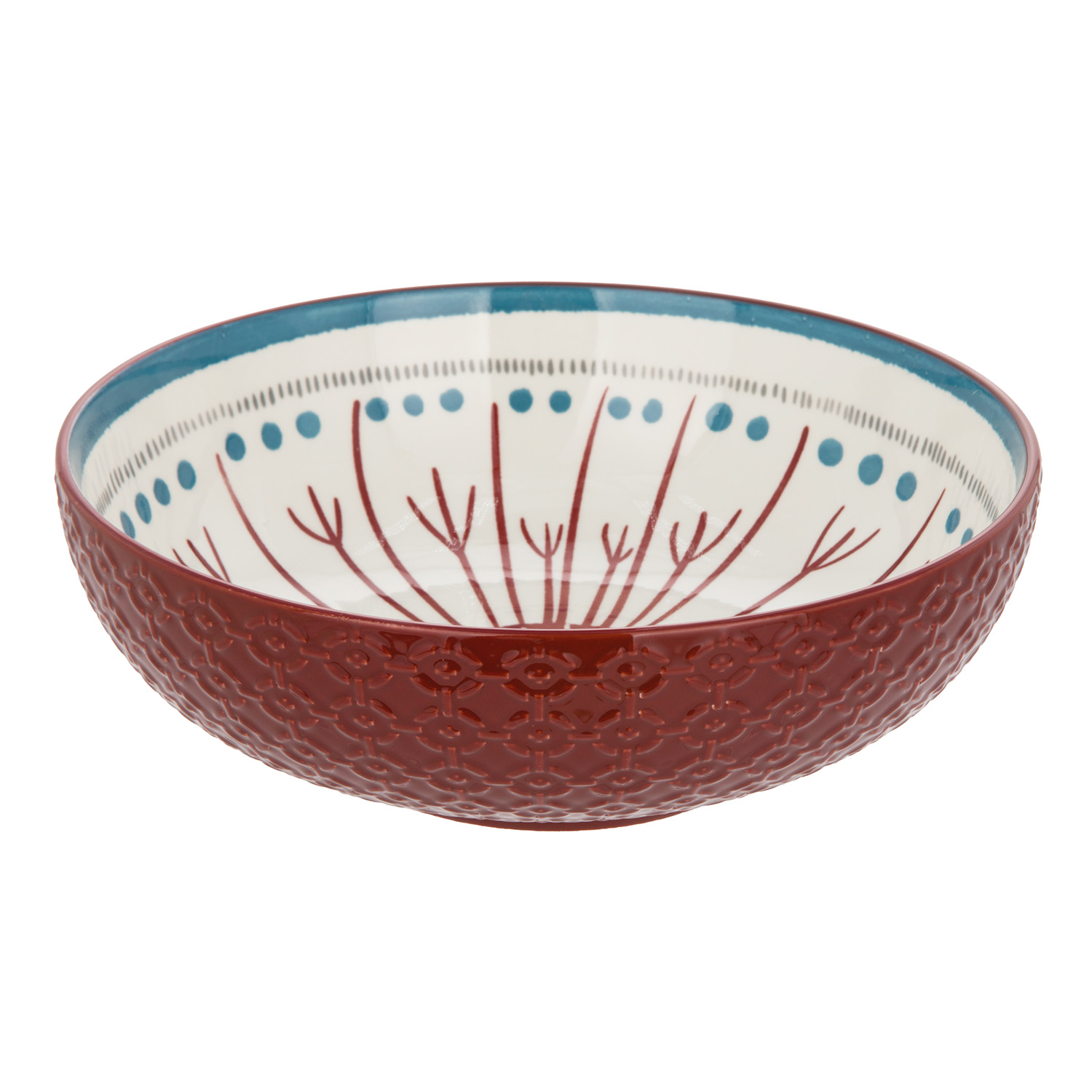 Ciotola rosso stoneware 23,5 cm Tages