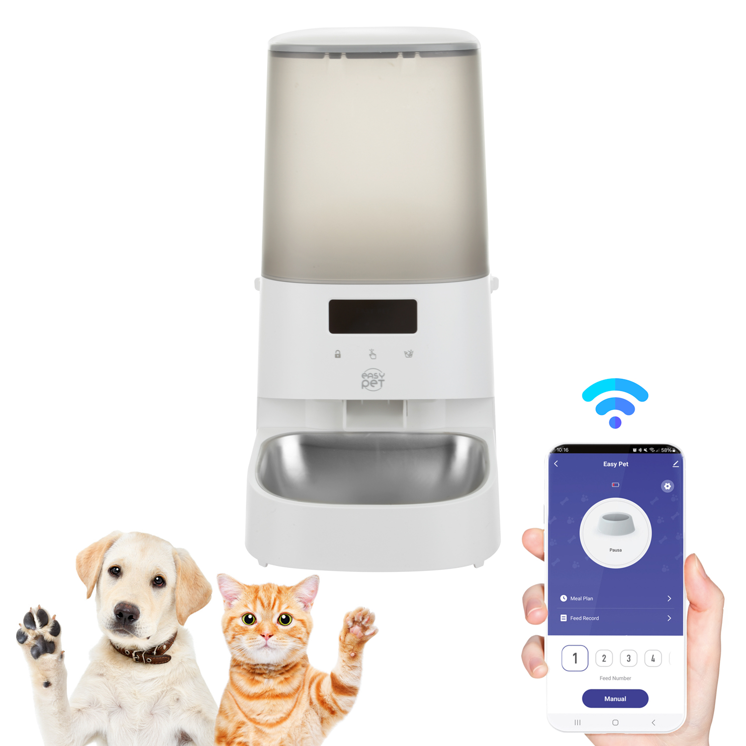 Distributore automatico Wi Fi cibo cani e gatti