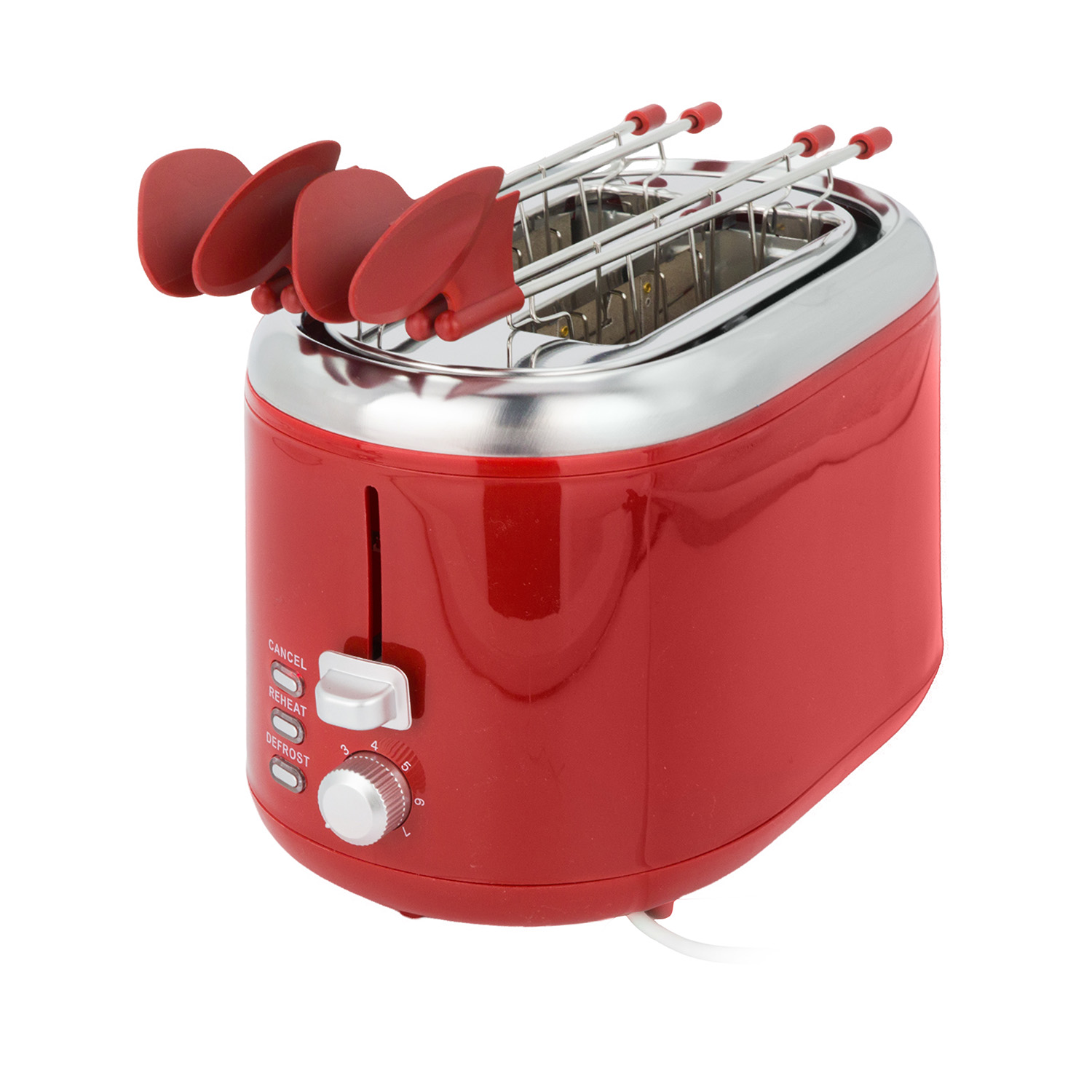 Tostapane 2 fette 850 W rosso