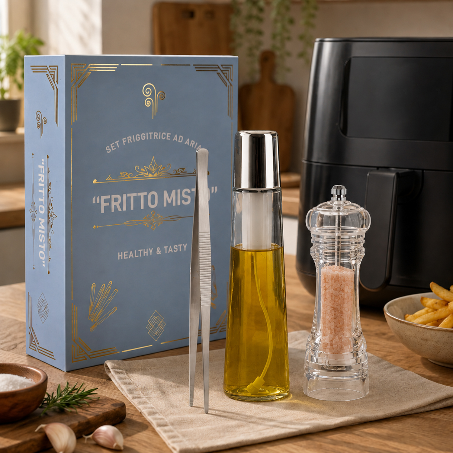 Cofanetto set 3 accessori friggitrice ad aria Fritto Misto