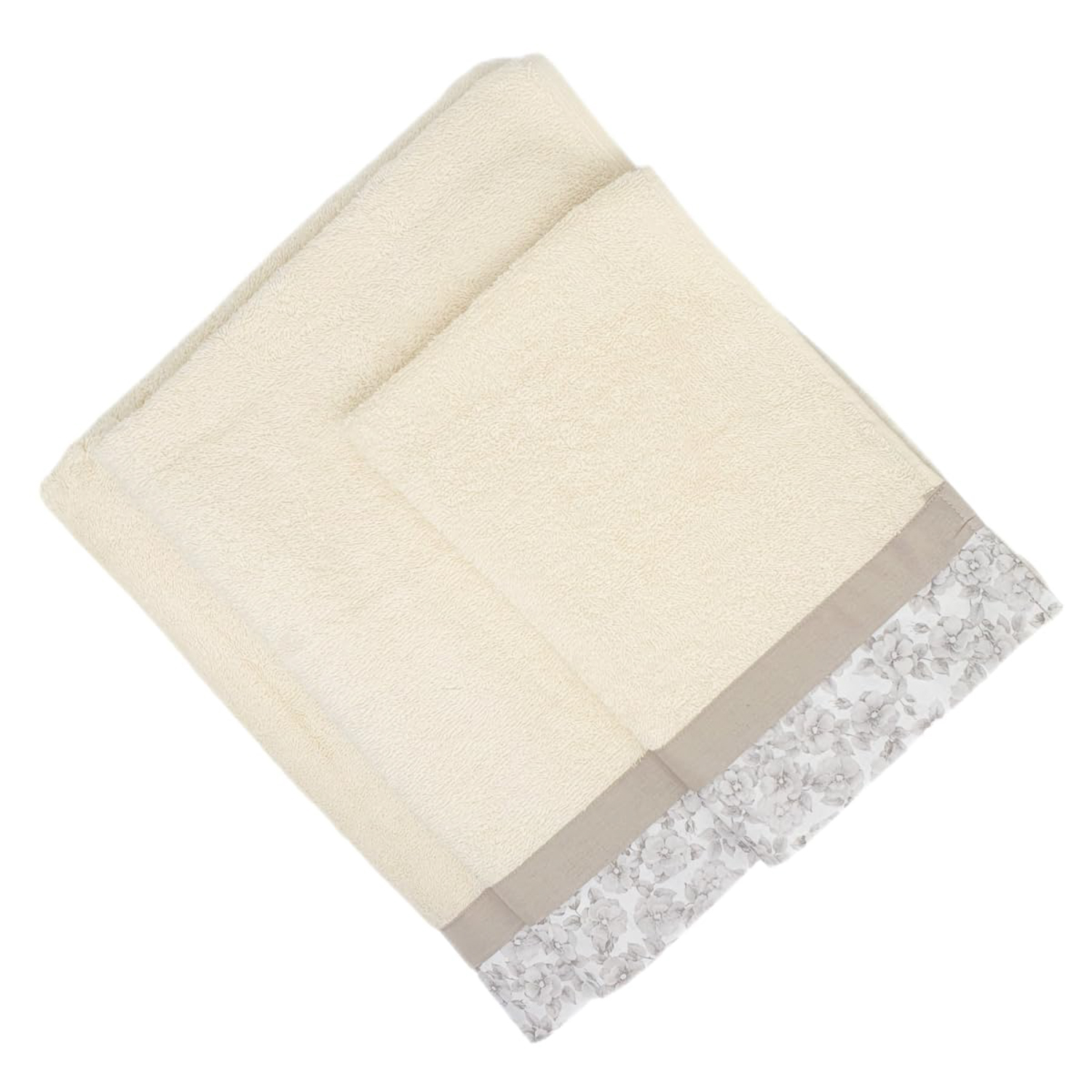 Set 3 asciugamani Primula crema in cotone Ipersan