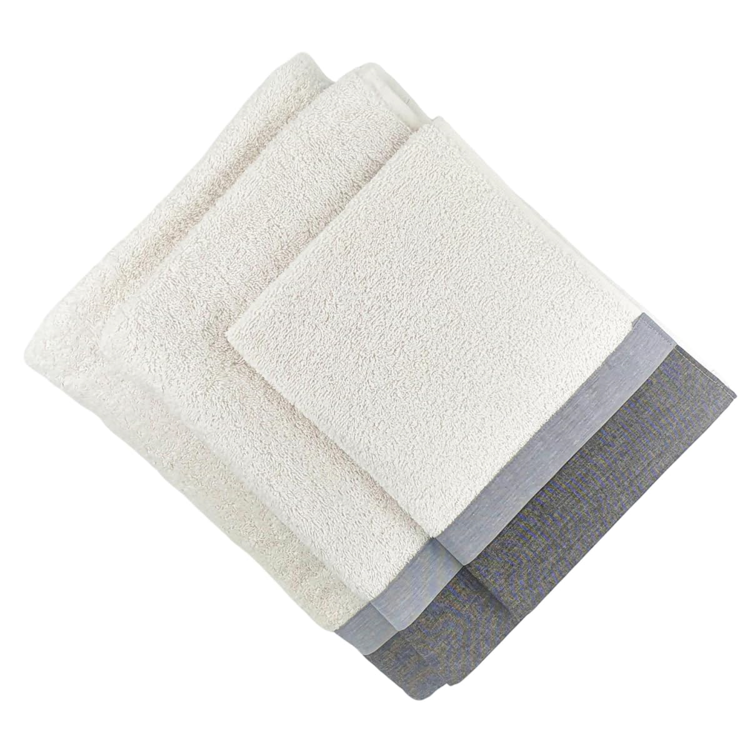 Set 3 asciugamani Varazze bianchi in cotone Ipersan