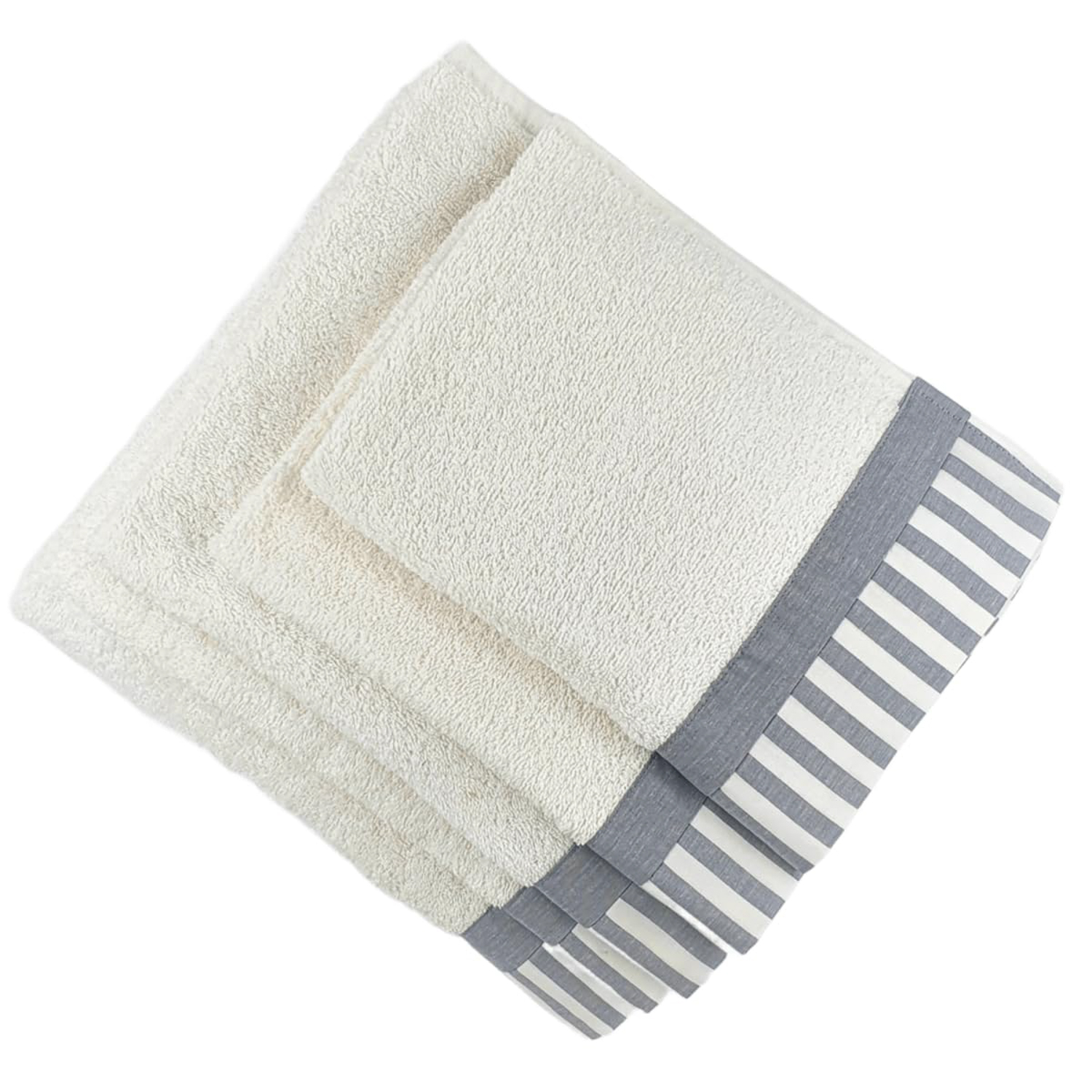 Set 5 asciugamani Amalfi bianchi in cotone Ipersan