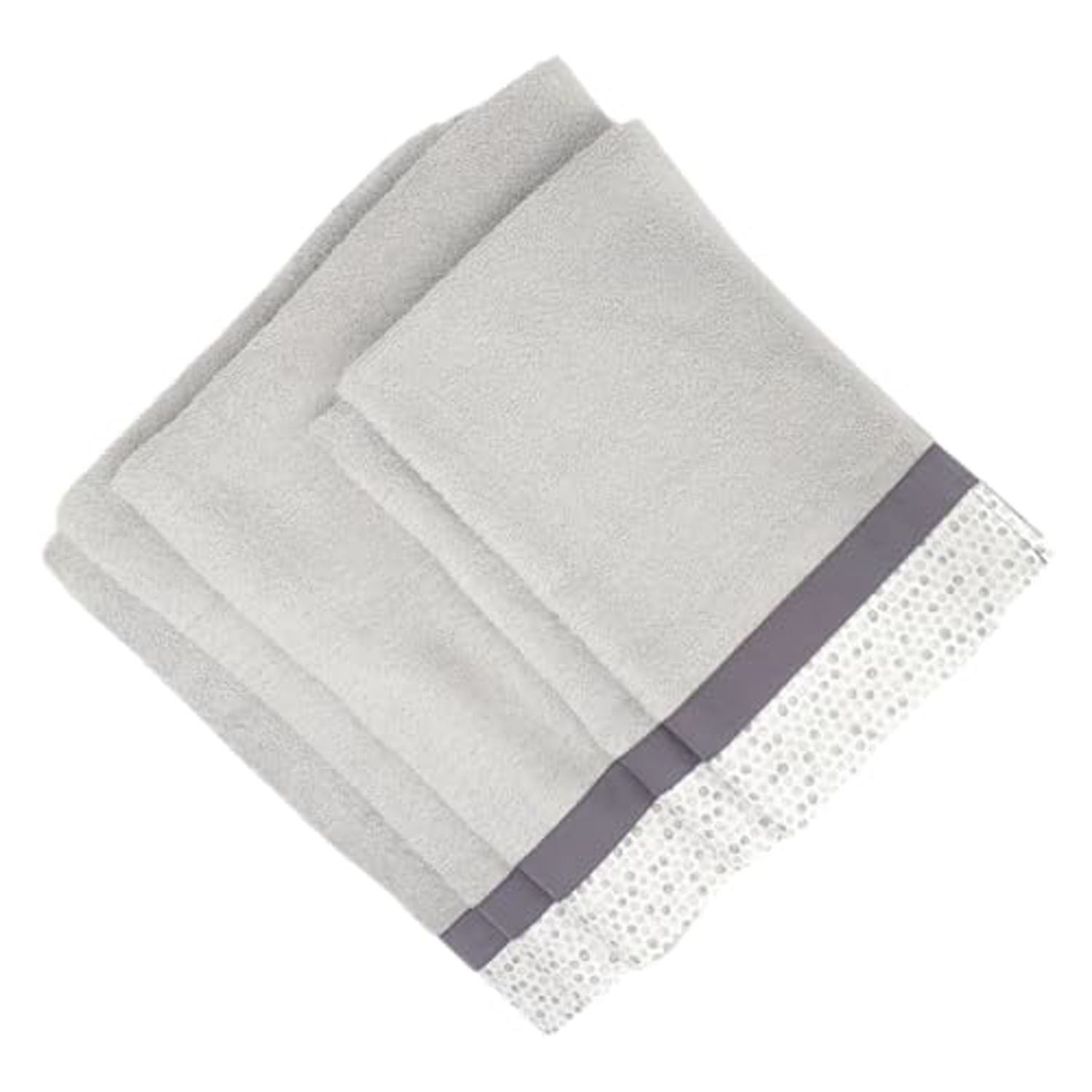 Set 5 asciugamani Pallini grigi in cotone Ipersan