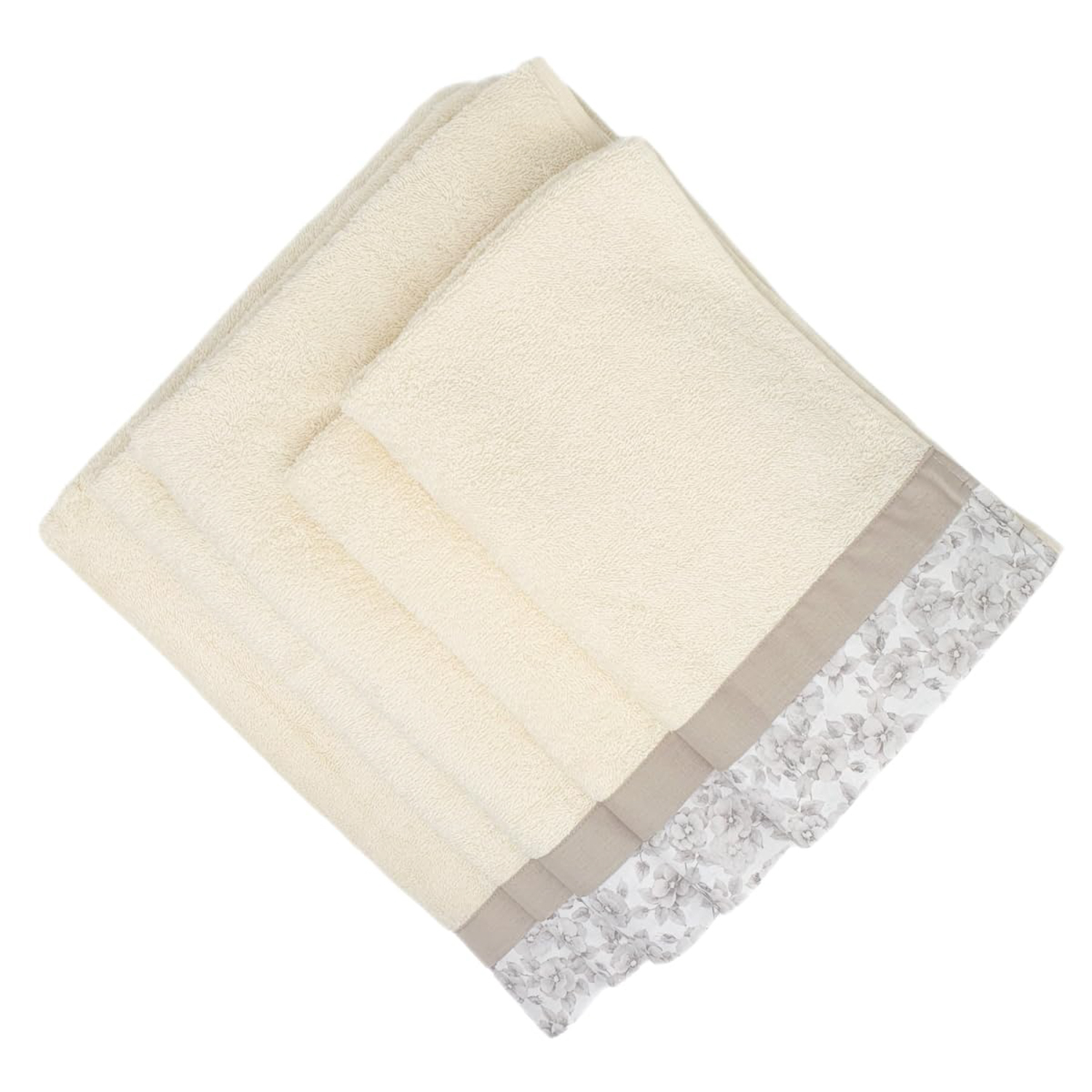 Set 5 asciugamani Primula crema in cotone Ipersan