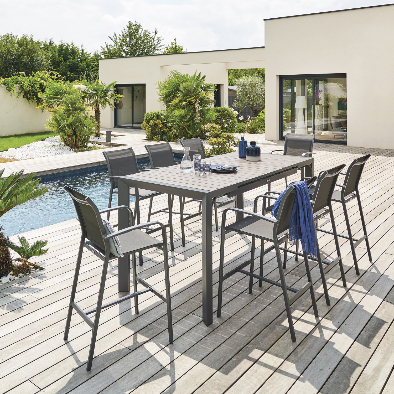 Tavolo da giardino allungabile 154 214x100x105 cm - Evasion