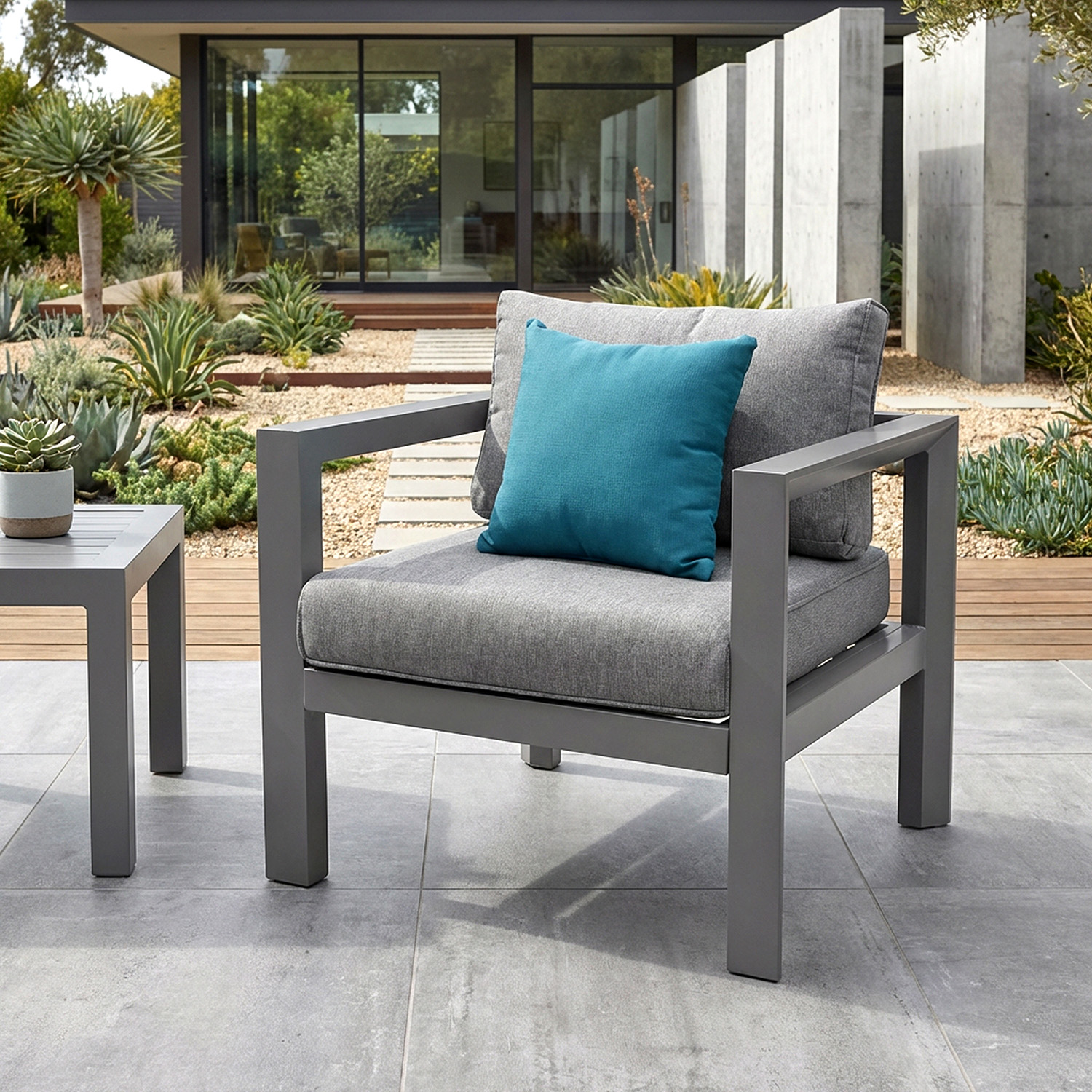Poltrona da giardino 76x71x65 cm Evasion