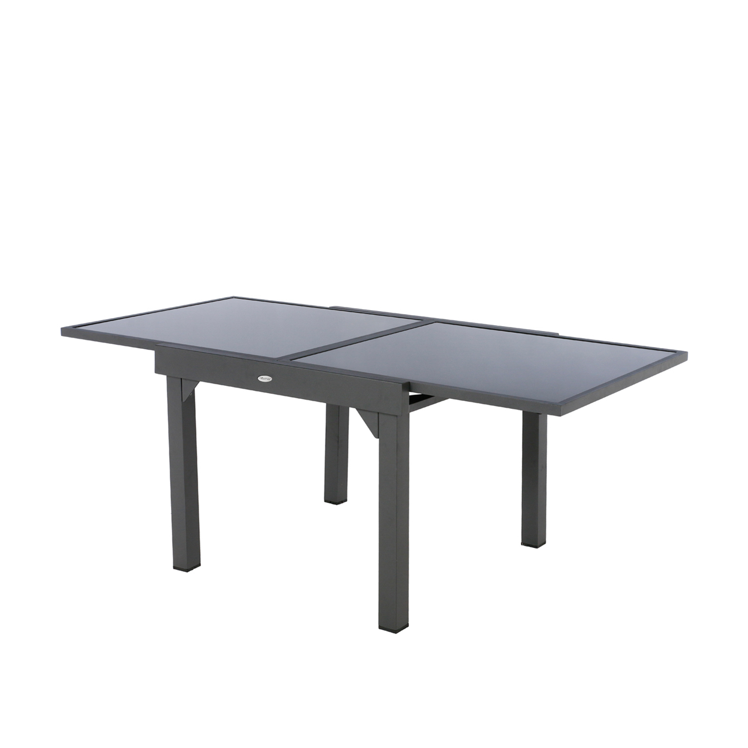 Tavolo da giardino allungabile 90 180x90x75 cm - Piazza grigio grafite