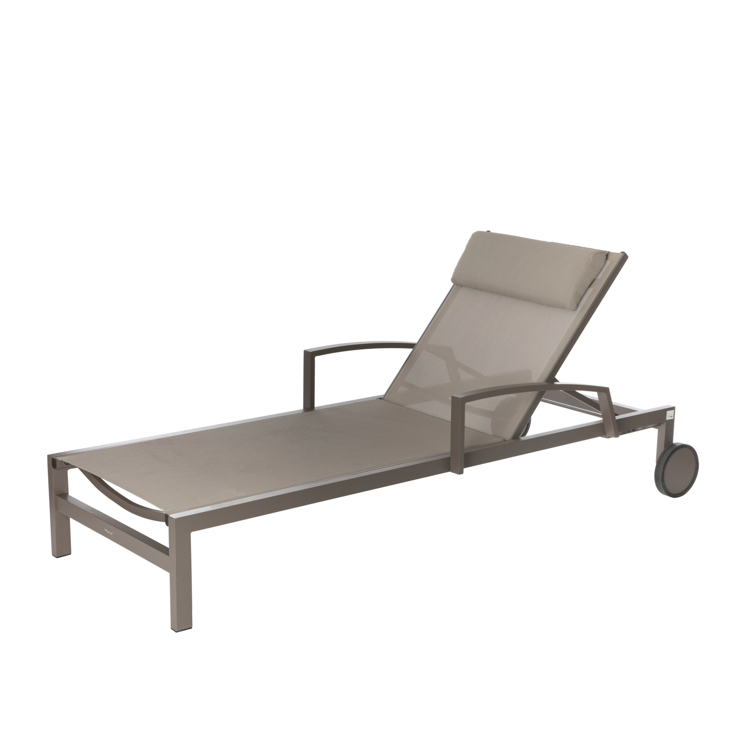 Lettino reclinabile con braccioli tonka Ocala