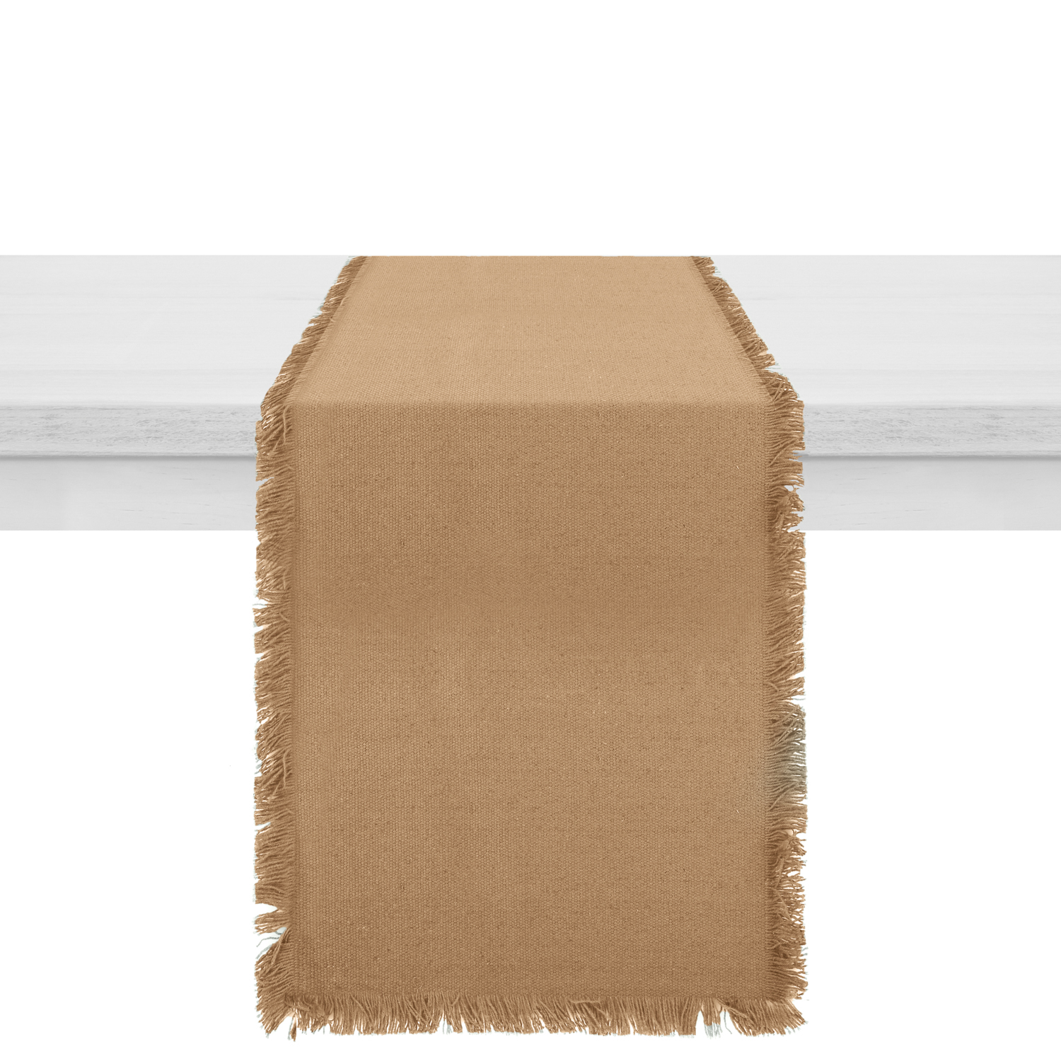 Runner in cotone beige 38x140 cm Maha