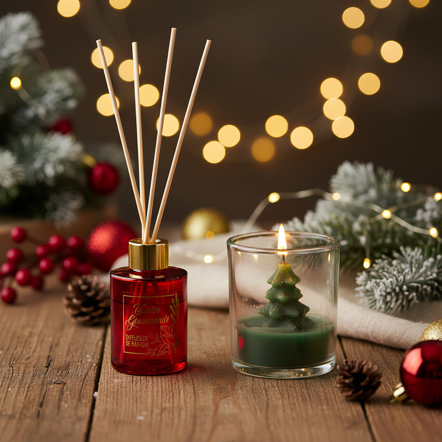 Set candela e diffusore Lola Natale