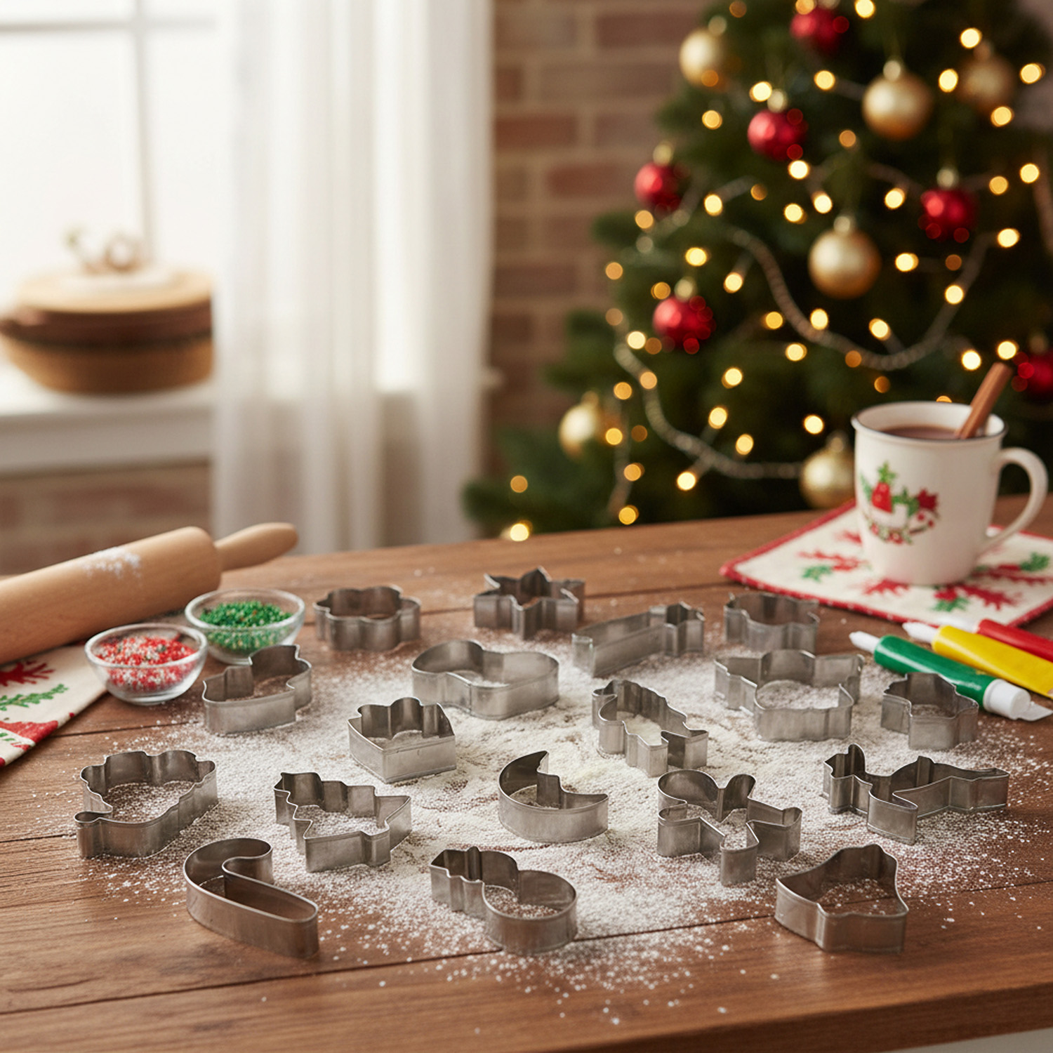 Kit 18 Pezzi Formine per Biscotti a Tema Natale