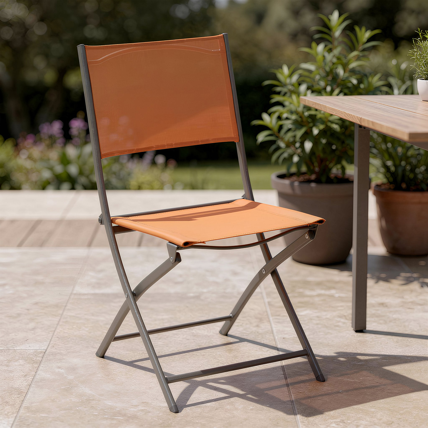 Sedia pieghevole giardino ambra Modula