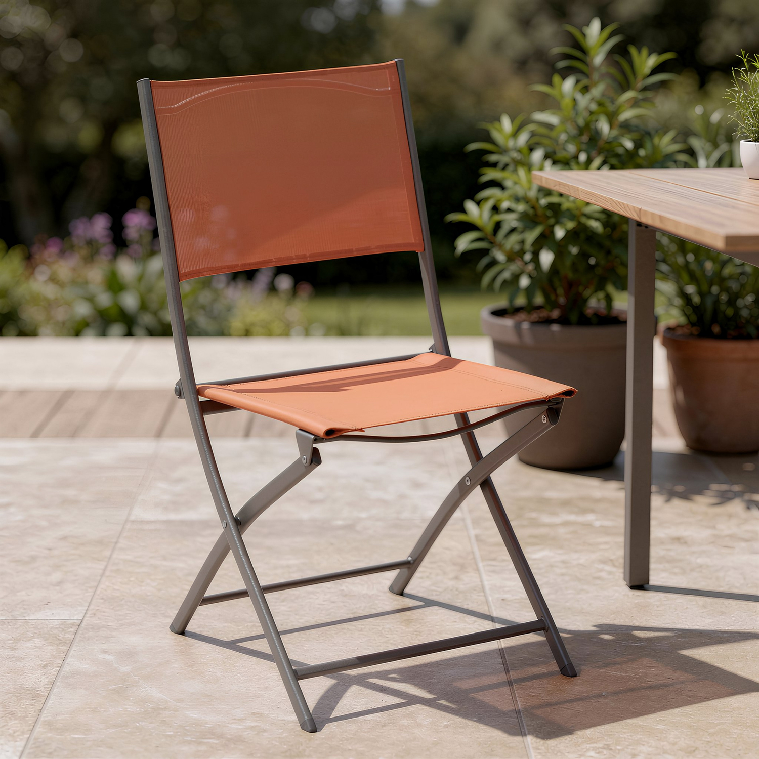 Sedia pieghevole giardino ambra Modula