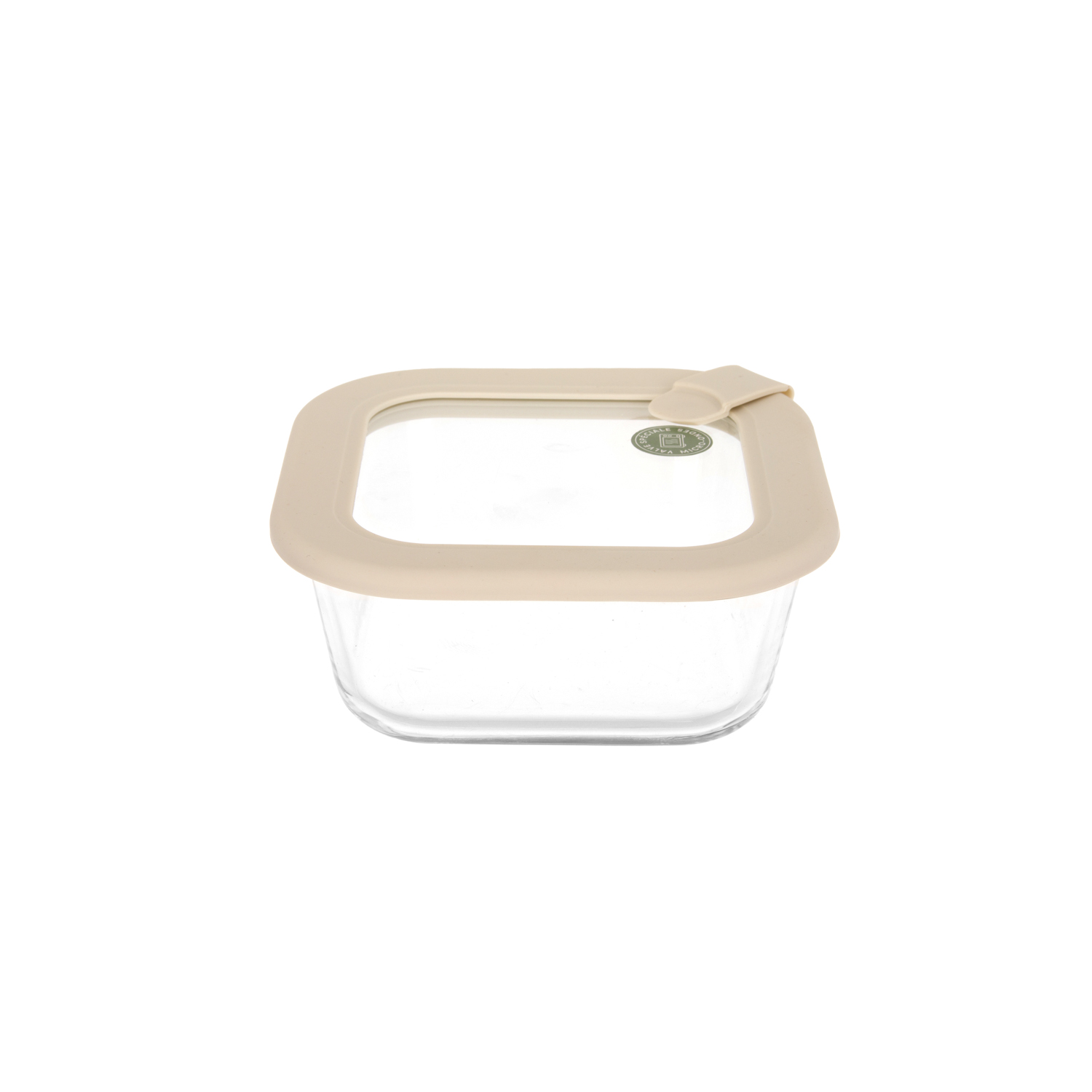 Contenitore alimentare quadrato vetro 500 ml Sileat