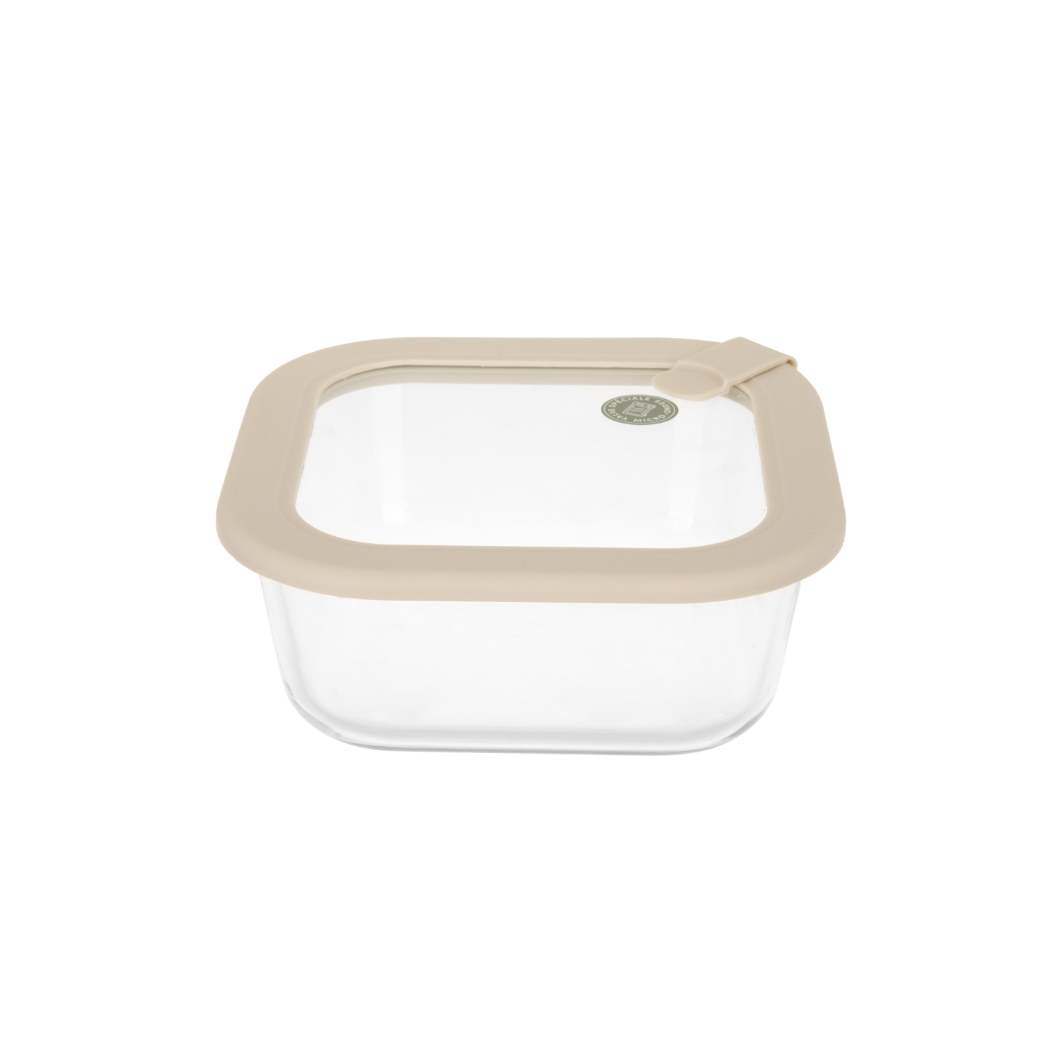 Contenitore alimentare quadrato vetro 800 ml Sileat