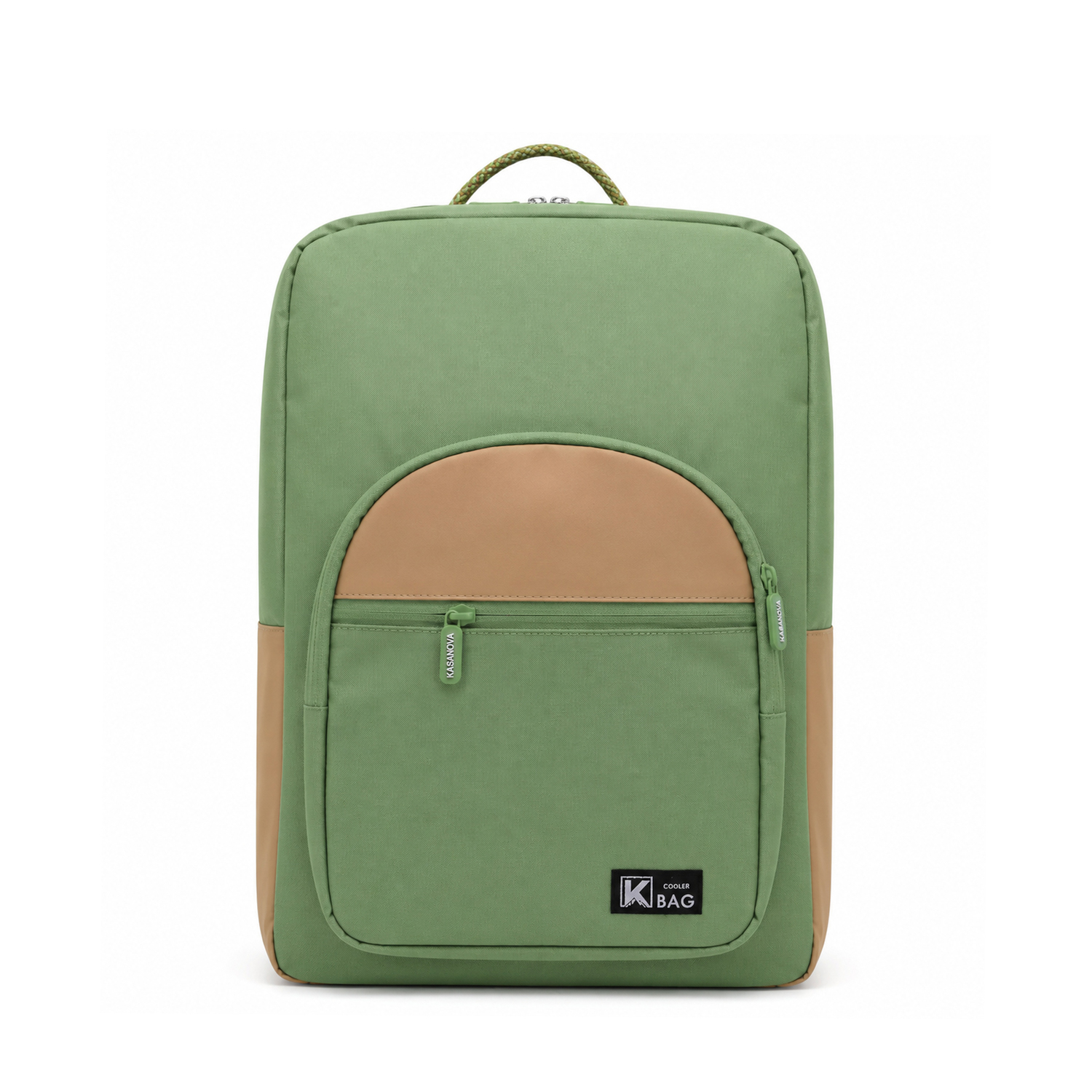 Zaino termico con tasche verde 30x19x44 cm