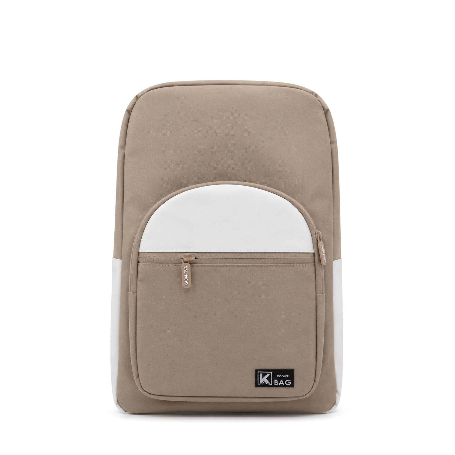 Zaino termico con tasche beige 30x19x44 cm