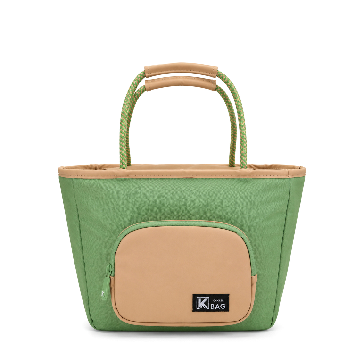 Borsa termica con manici verde 30x15x20 cm