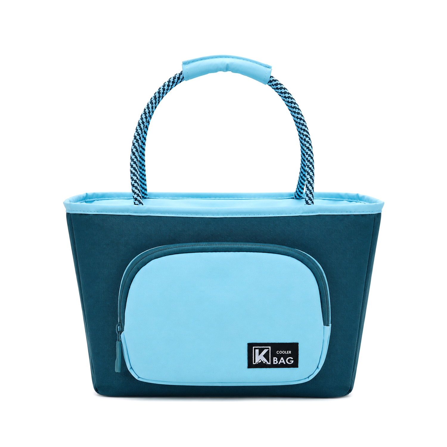 Borsa termica con manici blu 30x15x20 cm