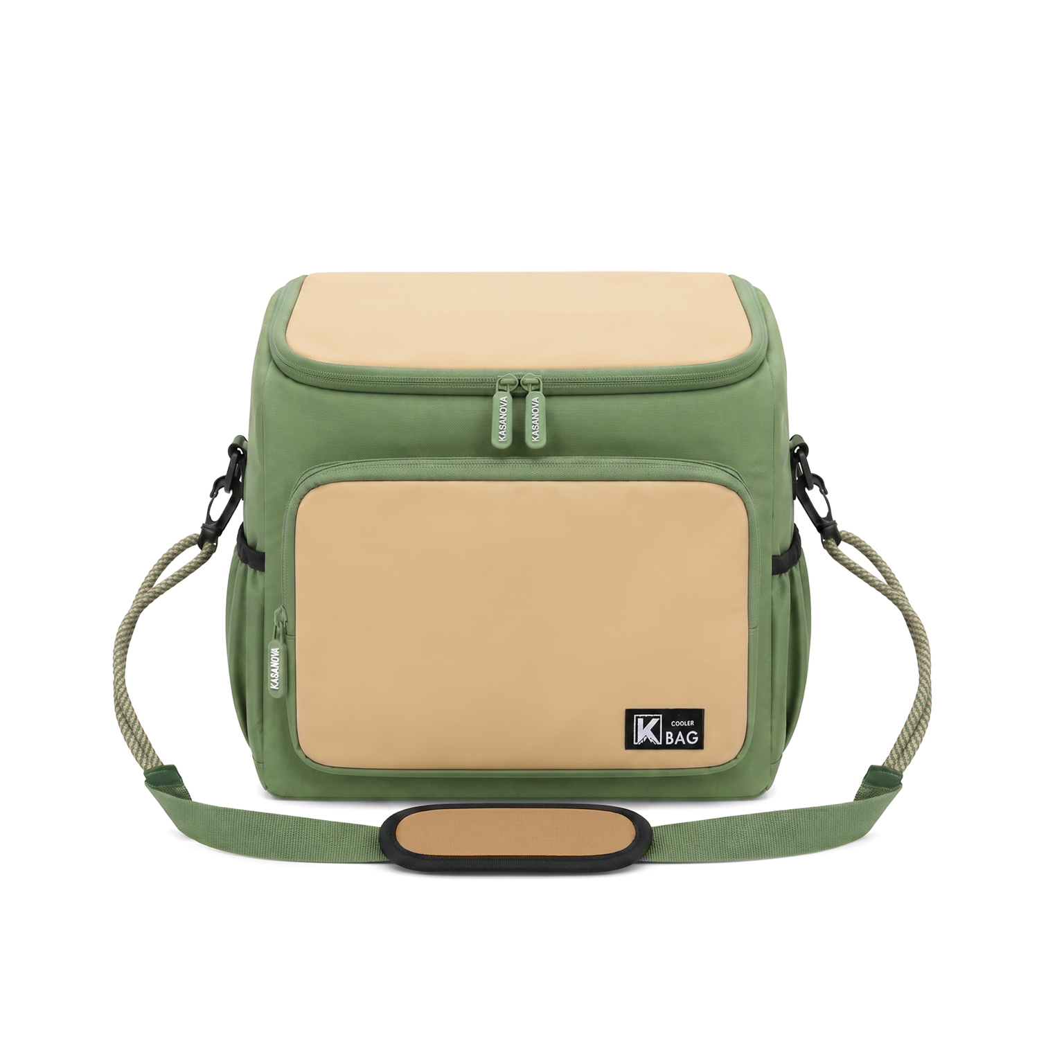 Borsa termica con manici verde 36x21x33 cm
