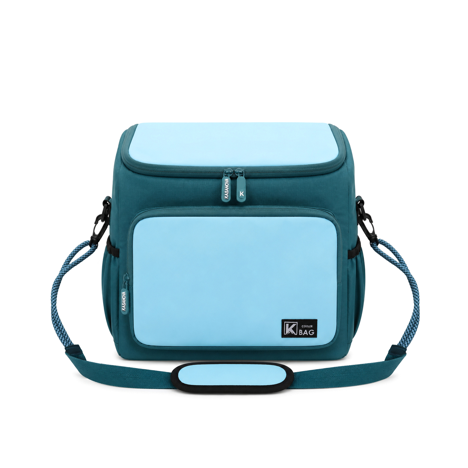 Borsa termica con manici blu 36x21x33 cm