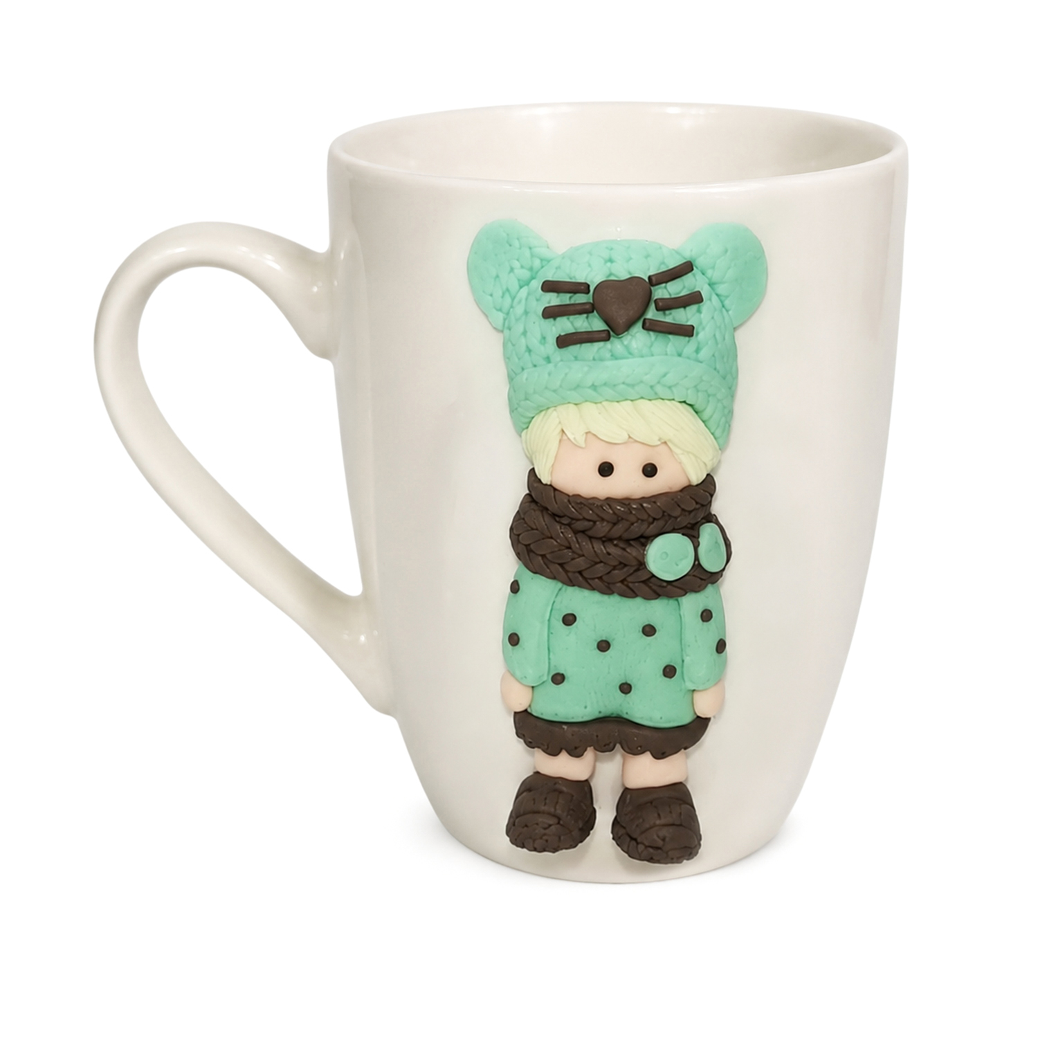 Mug porcellana bambola azzurra 340 ml Dollymug