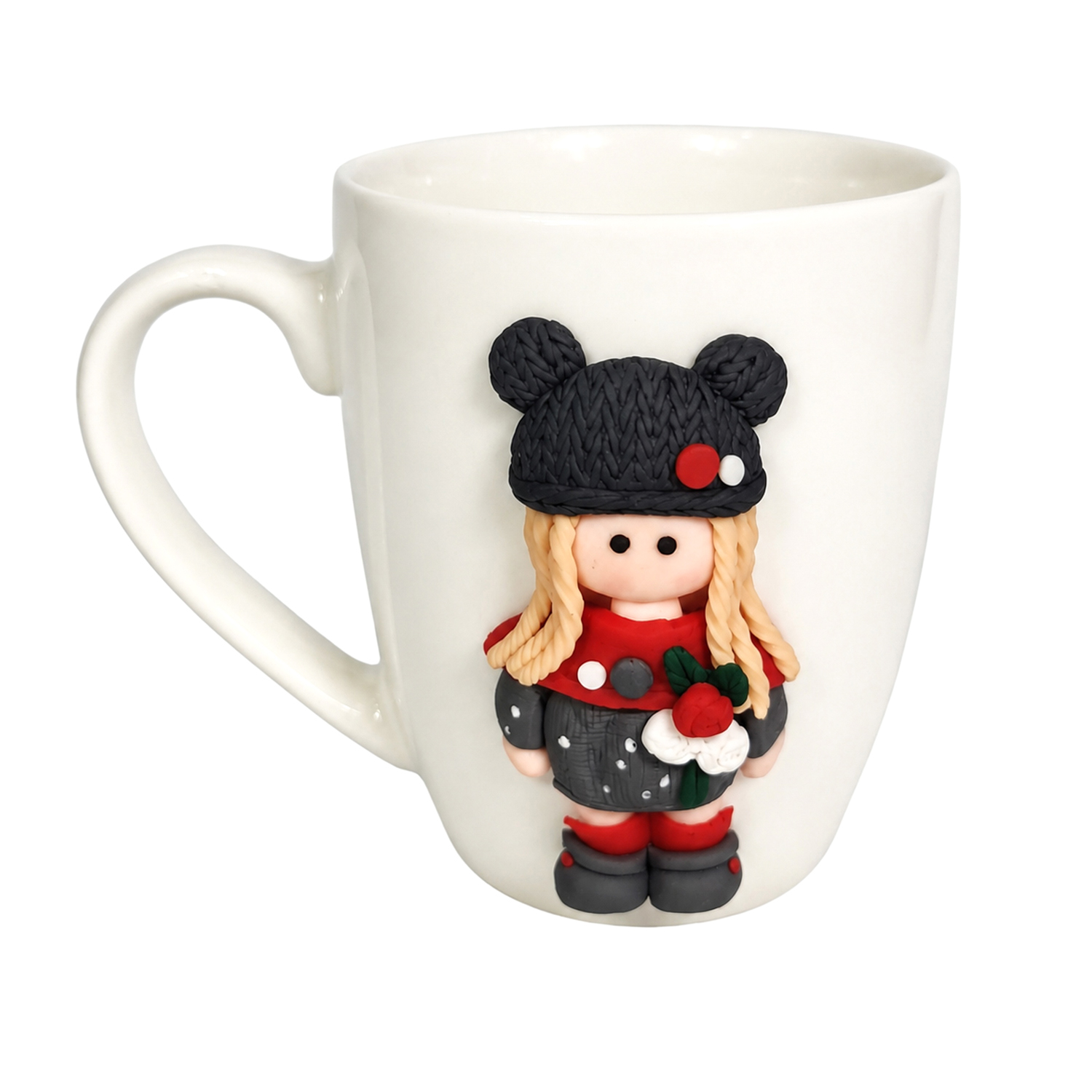 Mug porcellana bambola rossa 340 ml Dollymug