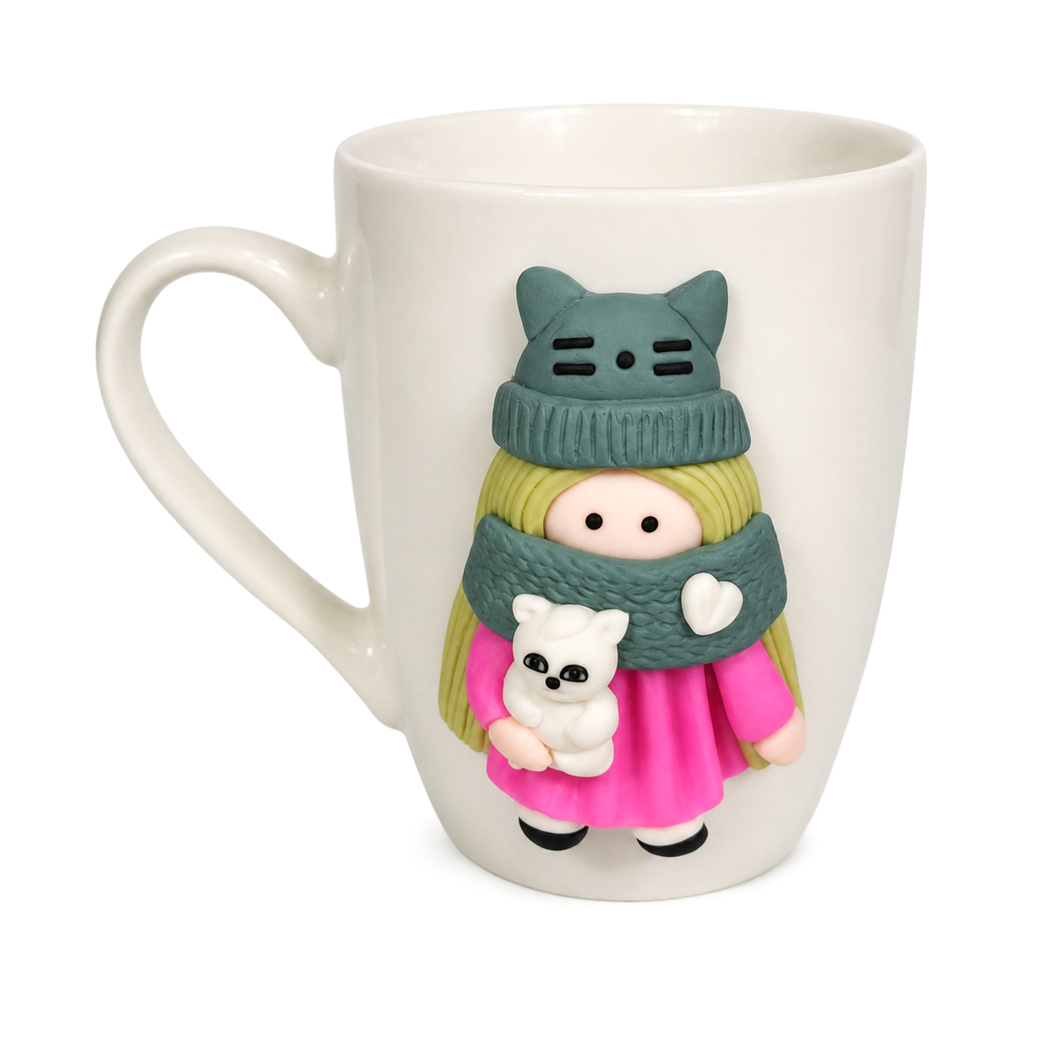 Mug porcellana bambola rosa 340 ml Dollymug