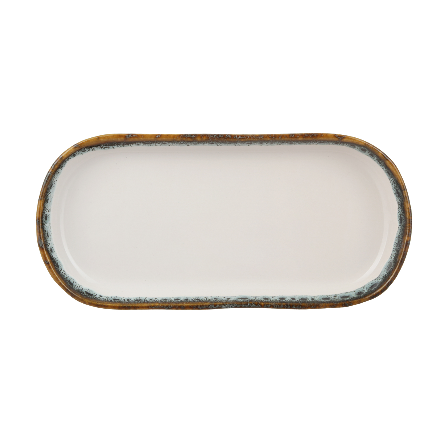 Piatto portata ovale 27x12,6 cm effetto acqua Ocean
