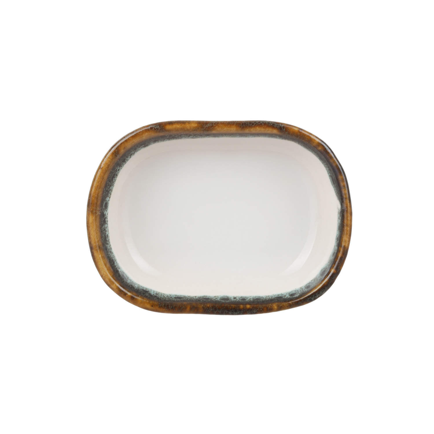 Piatto portata ovale 16x8 cm effetto acqua Ocean