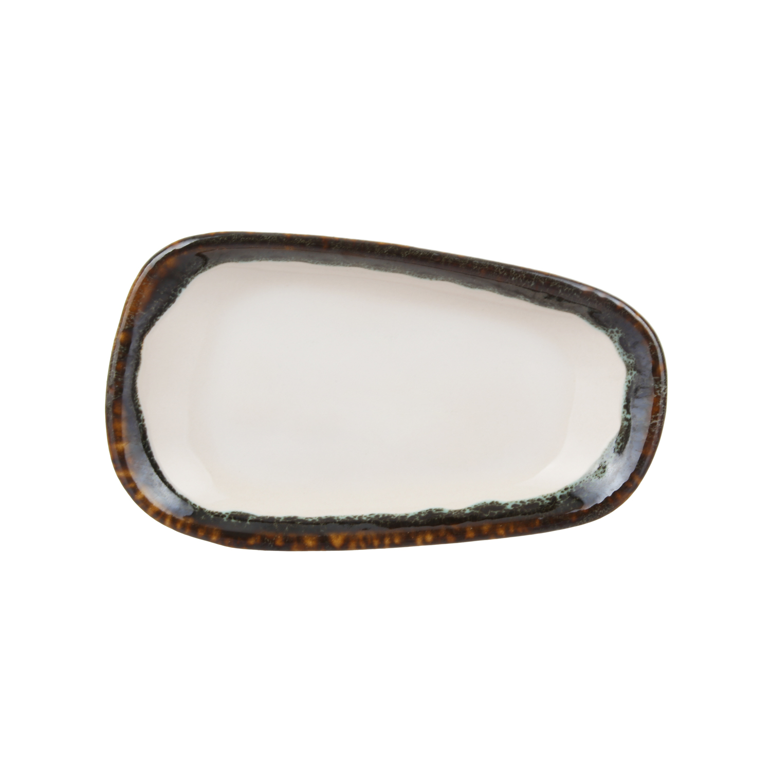Piatto portata ovale 10,5x7,7 cm effetto acqua Ocean