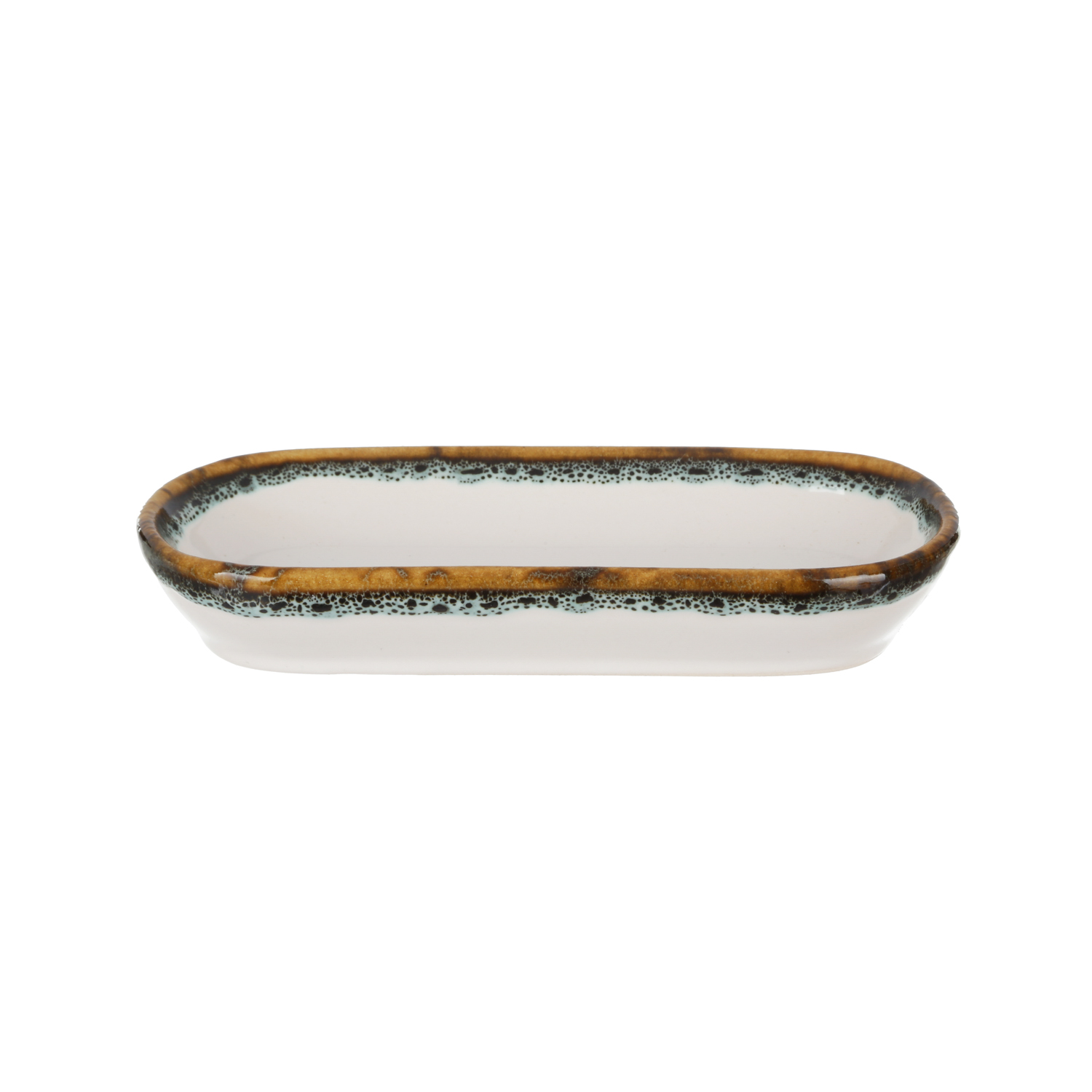 Piatto portata ovale 15,5x9 cm effetto acqua Ocean