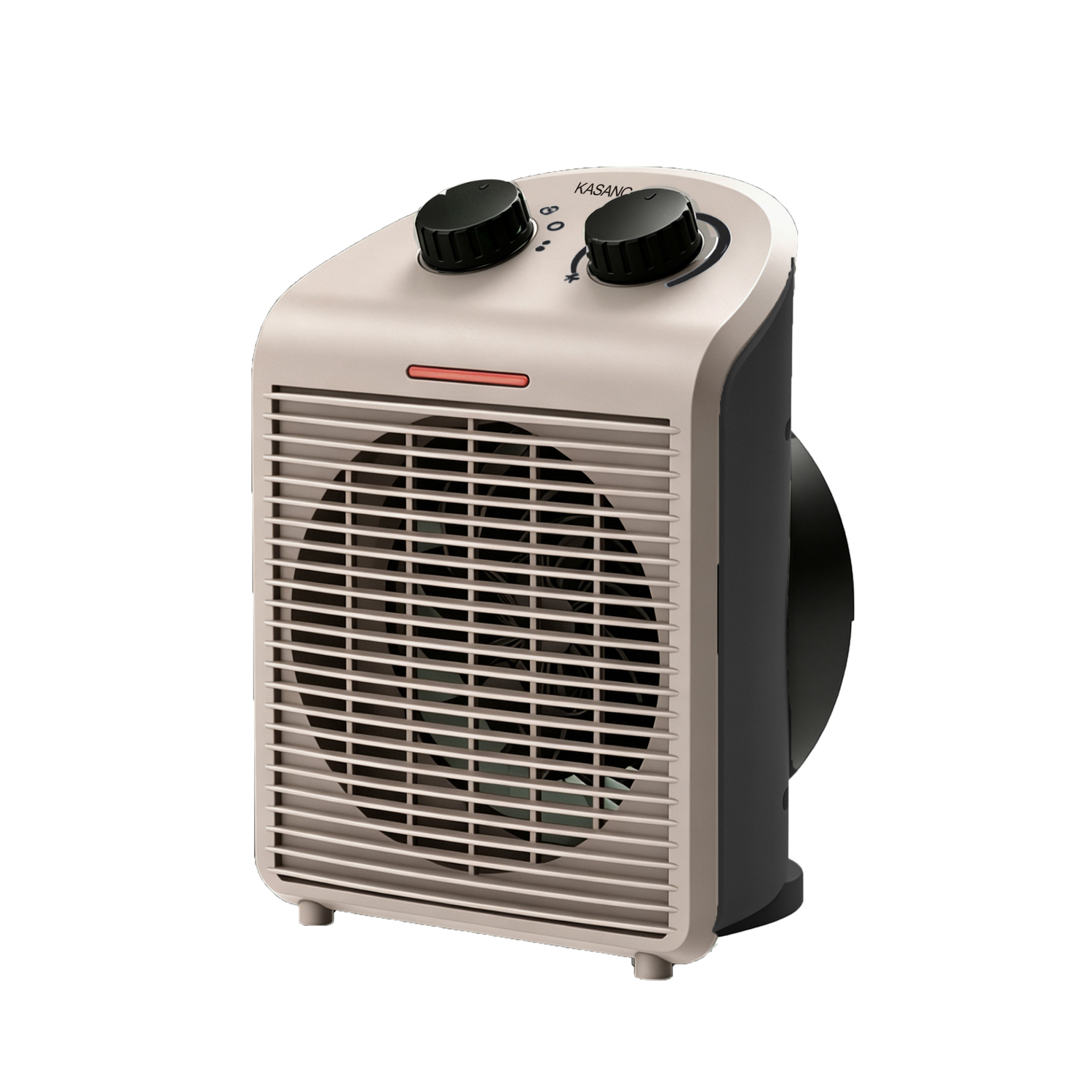 Termoventilatore portatile 2000 W beige nero